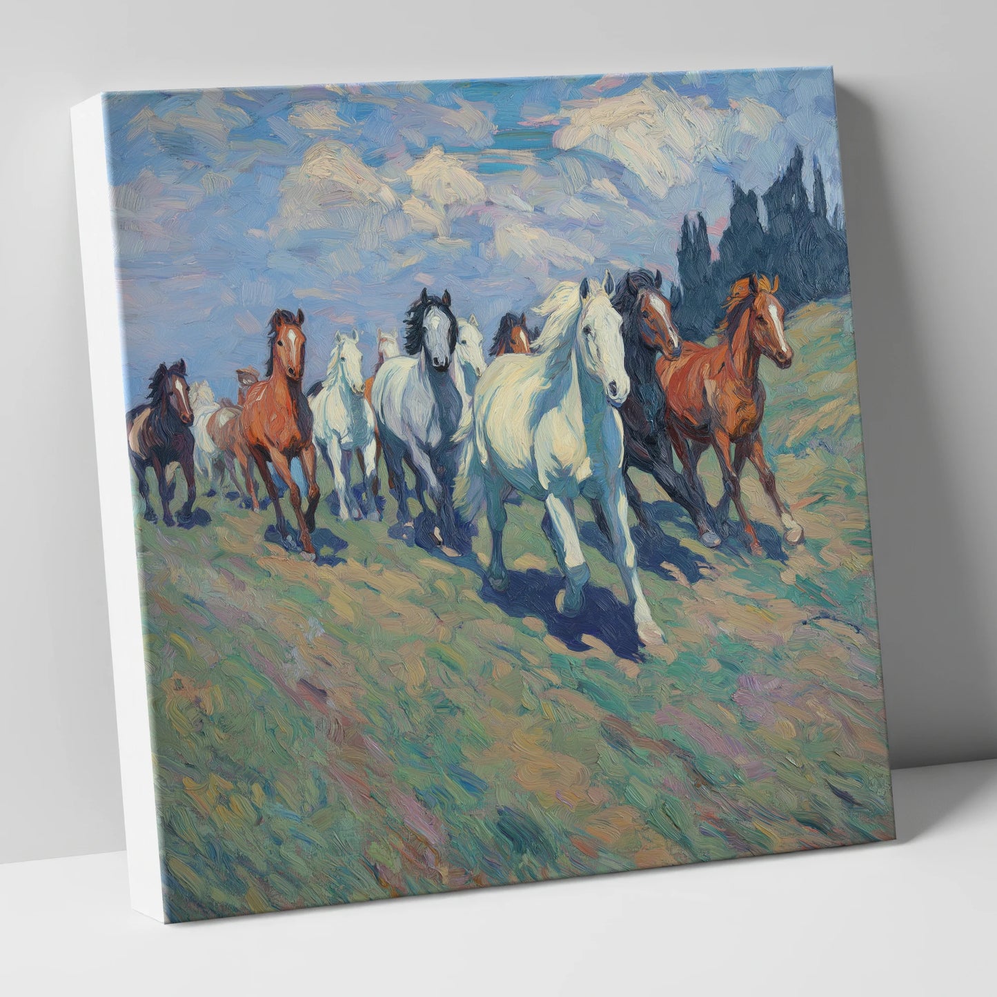 Unbridled Spirit wild horses canvas wall art