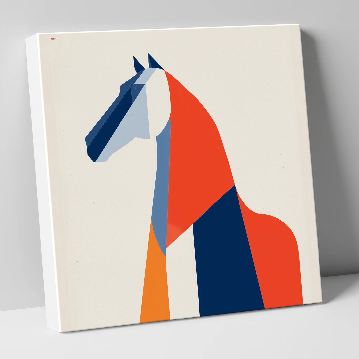 Modernist Equine Form horse breed canvas wall art