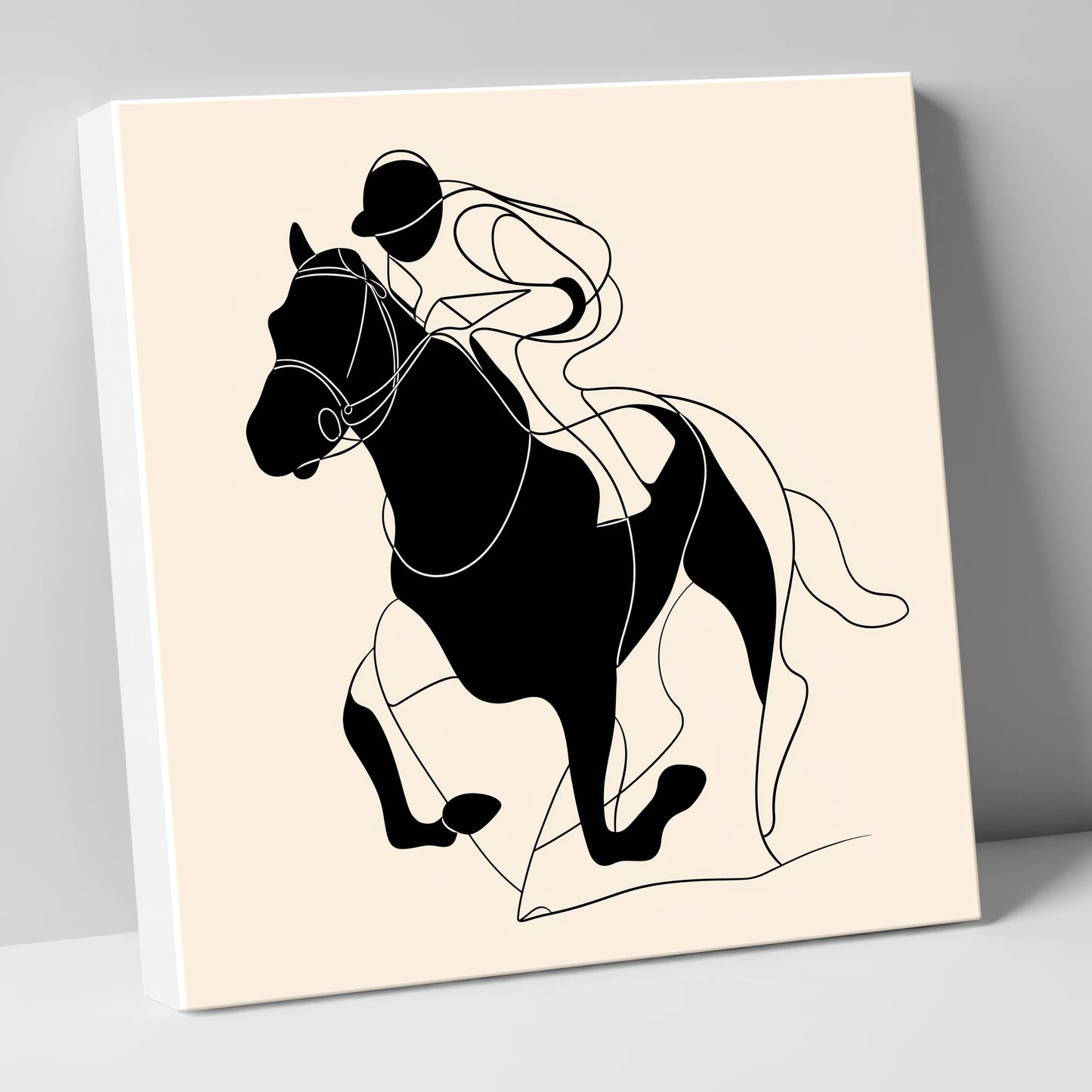 Fluid Racing Form racing horse canvas wall art