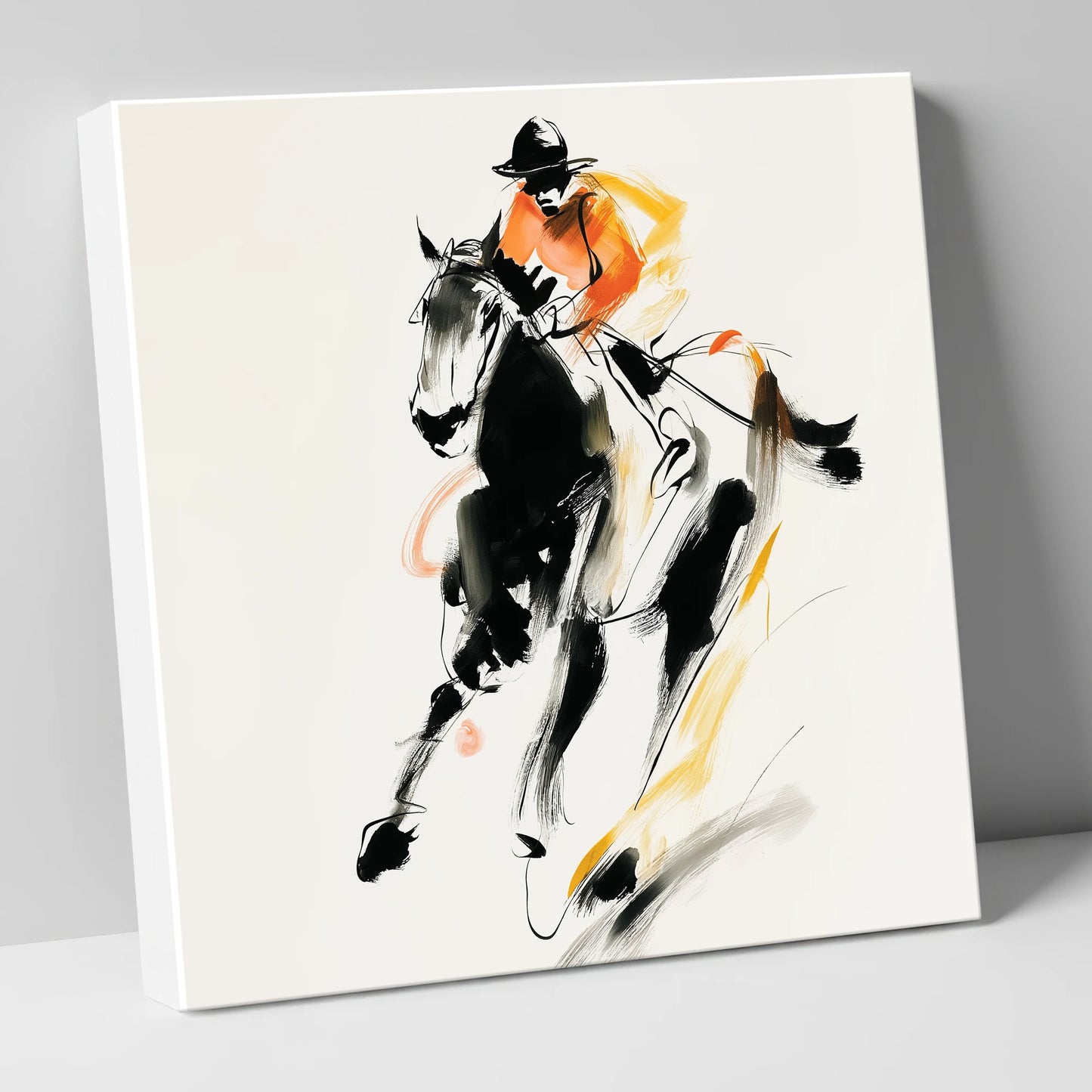 The Bold Furlong racing horse canvas wall art