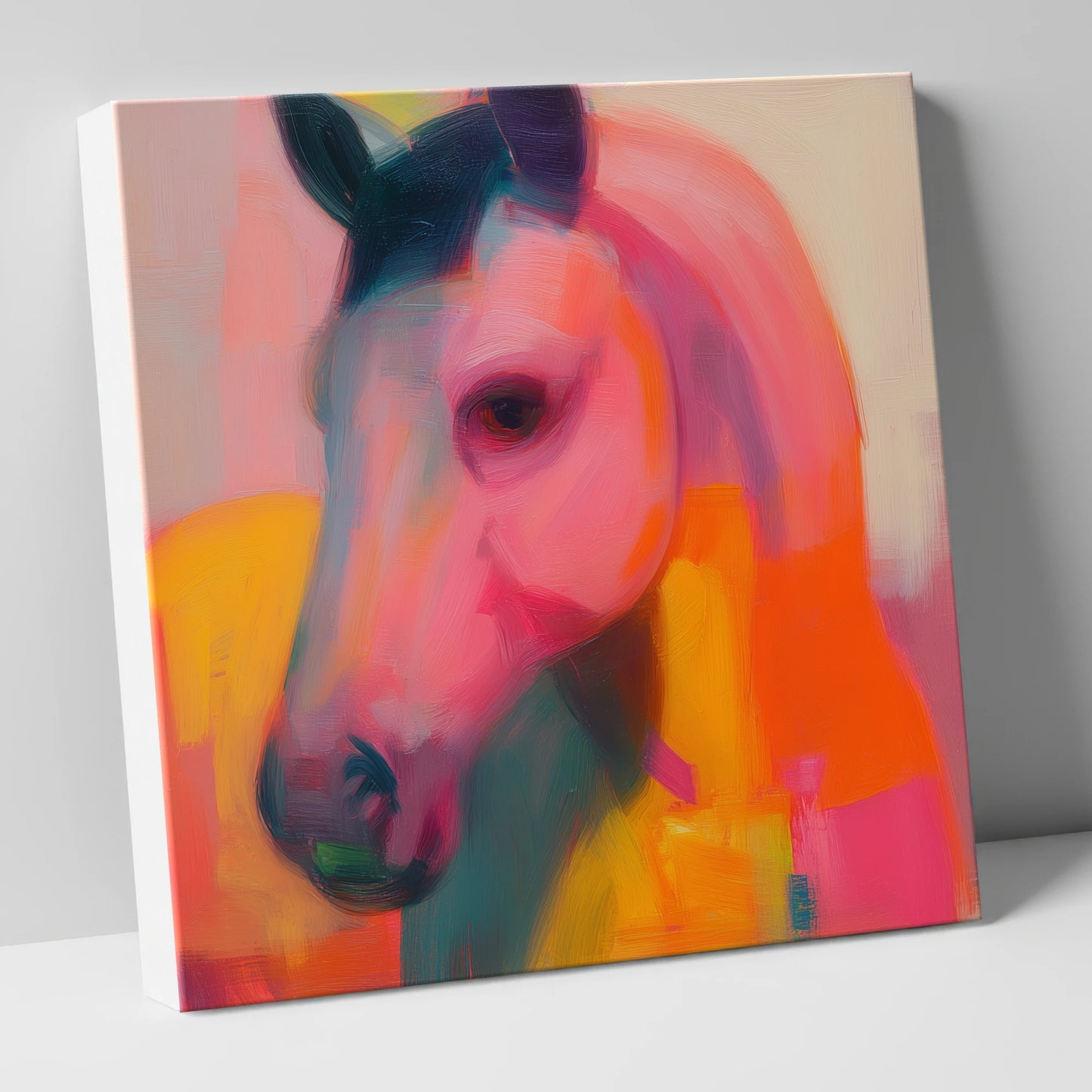 Radiant Equine Spirit horse portrait canvas wall art