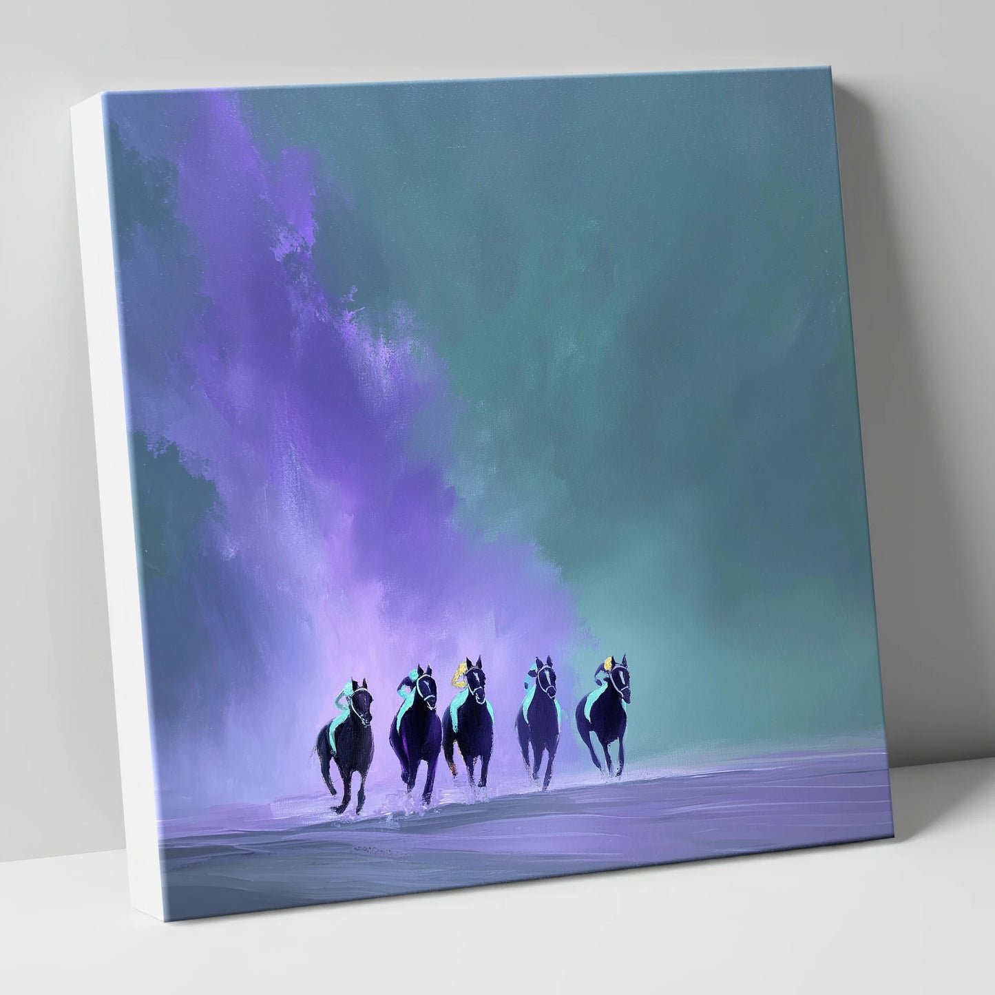 The Violet Furlong racing horse canvas wall art