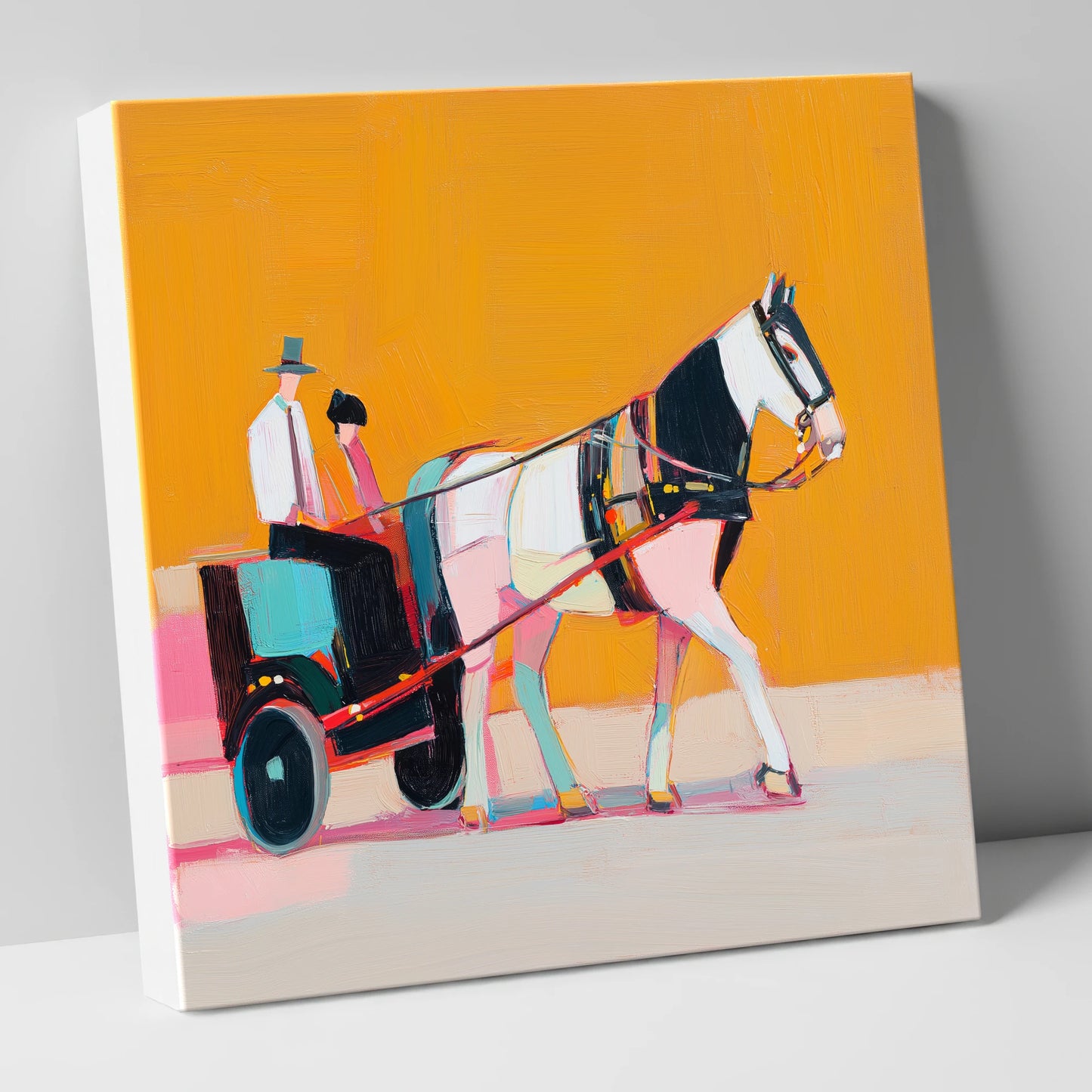 The Bright Turnout working horse canvas wall art