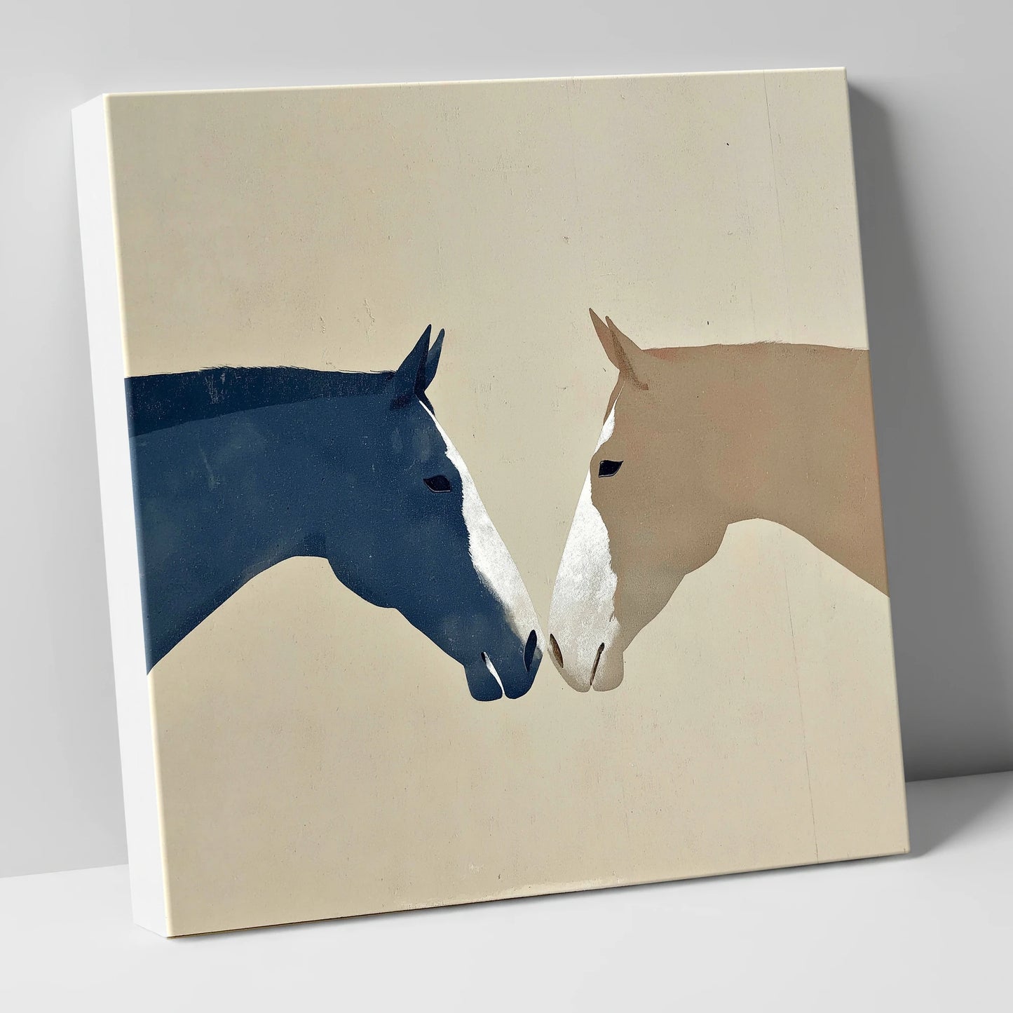 Kindred Spirits horse portrait canvas wall art