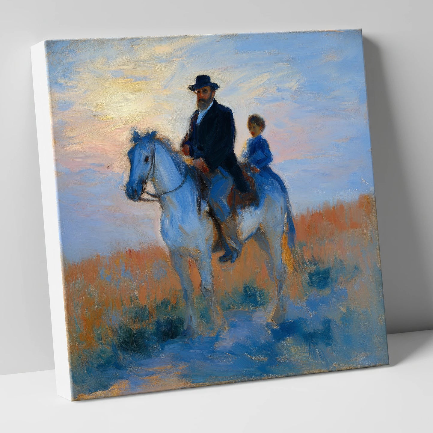 The Luminous Ride horse & rider canvas wall art
