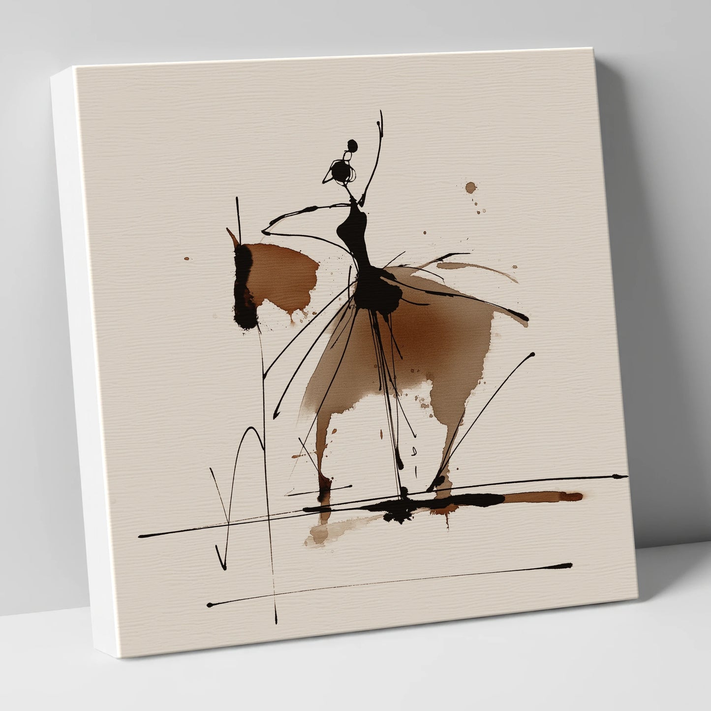 Harmony in Motion dressage horse canvas wall art