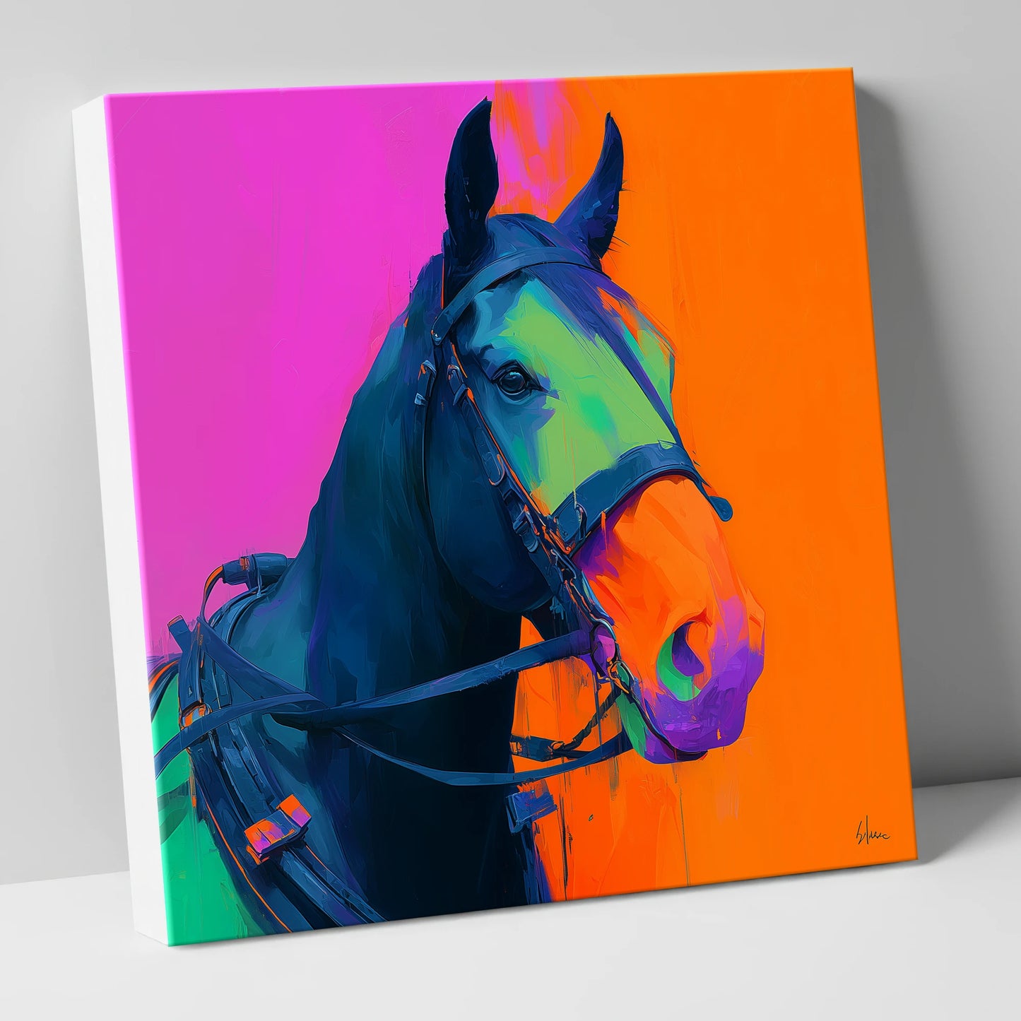 The Electric Workhorse working horse canvas wall art