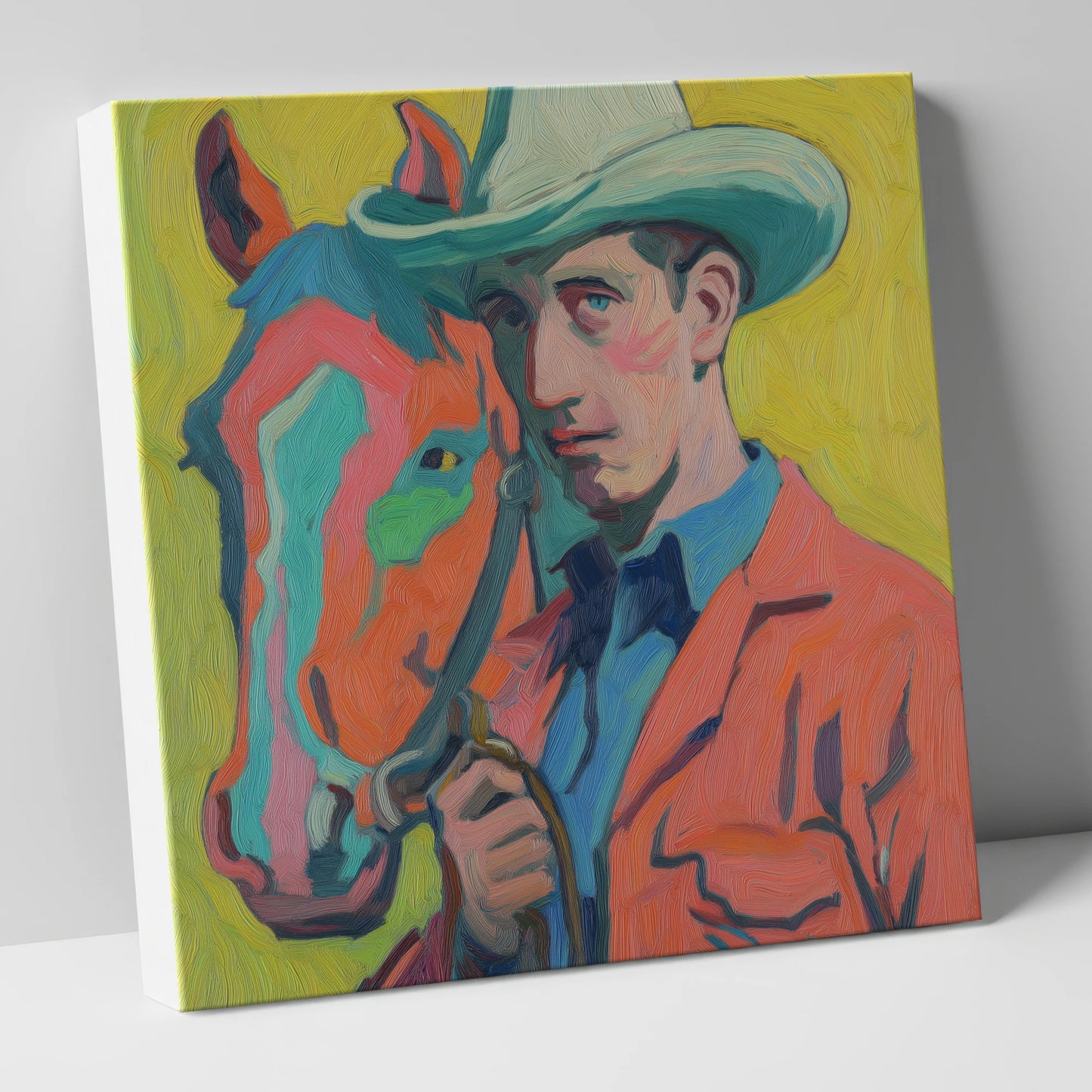 Vivid Western Companion western horse canvas wall art
