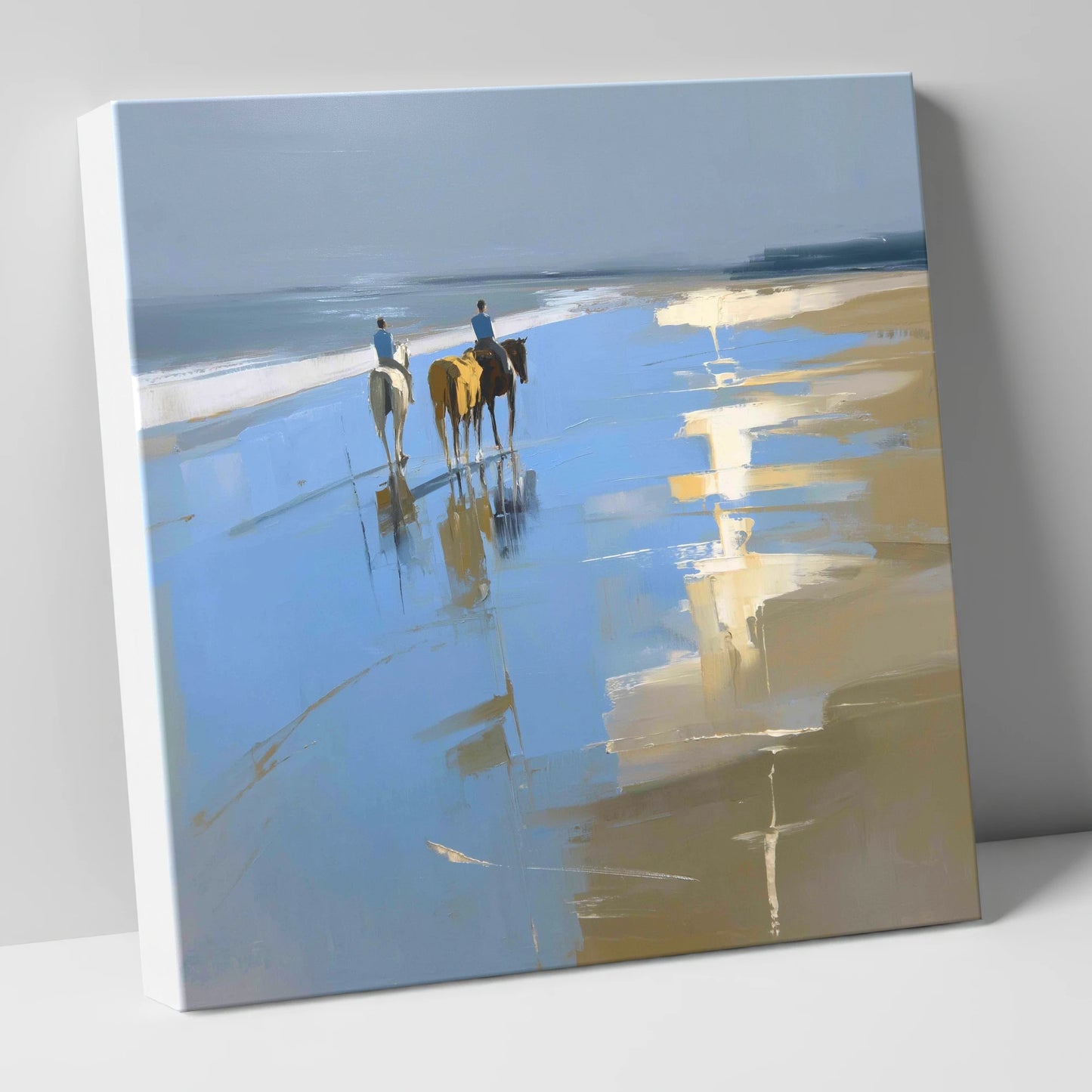 Shoreline Reflections horse landscape canvas wall art