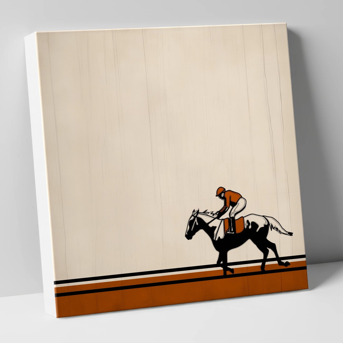 The Final Furlong racing horse canvas wall art