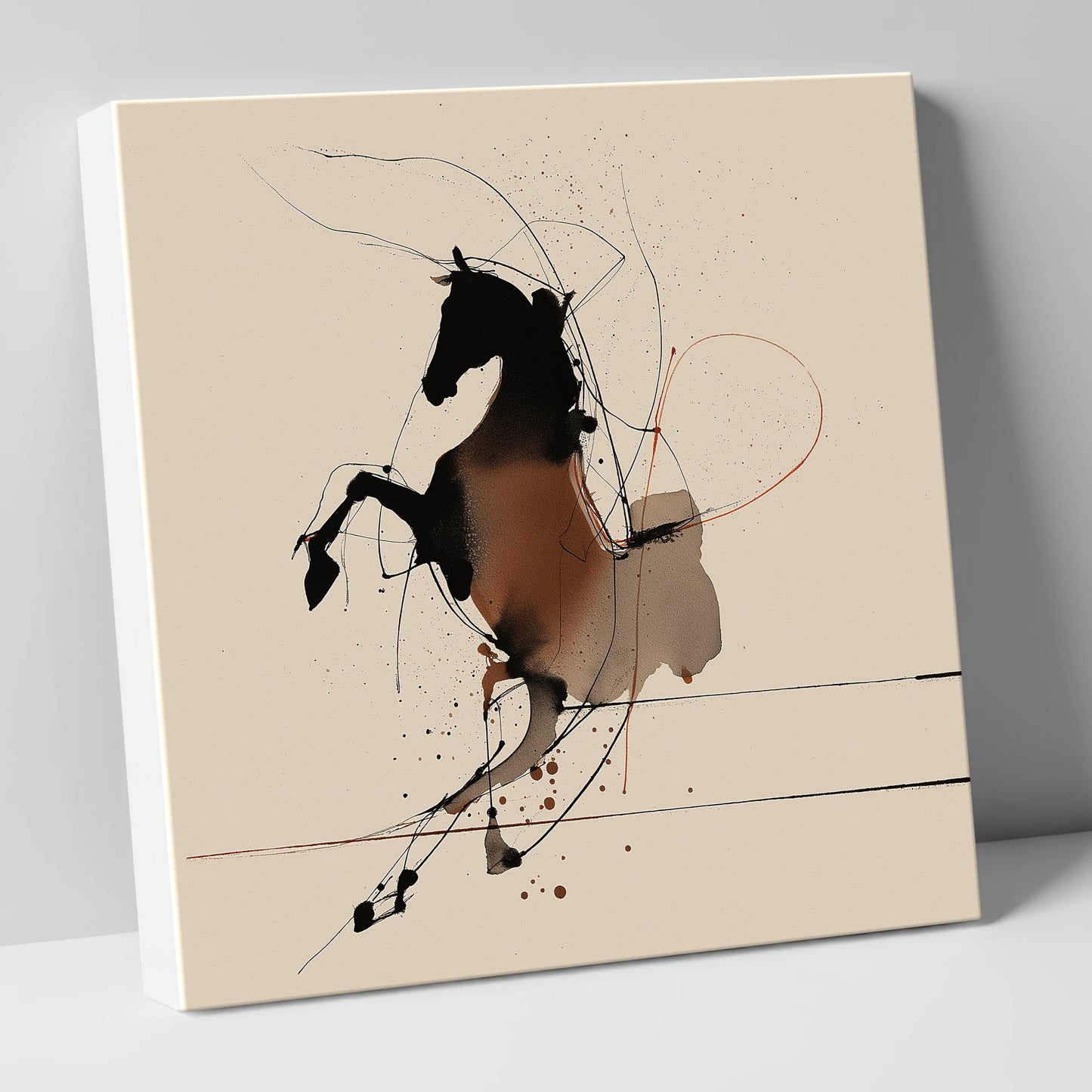 Untamed Spirit horse portrait canvas wall art