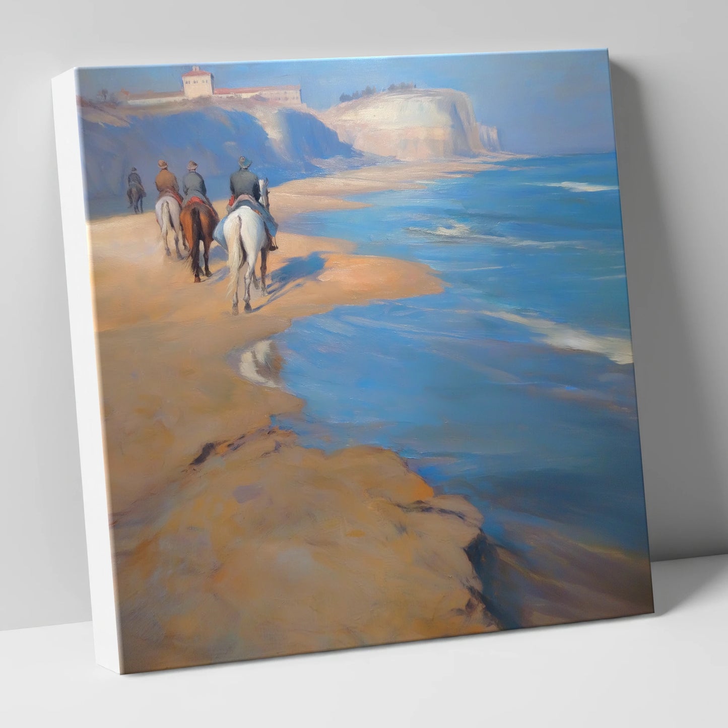 Distant Coastal Ride horse landscape canvas wall art