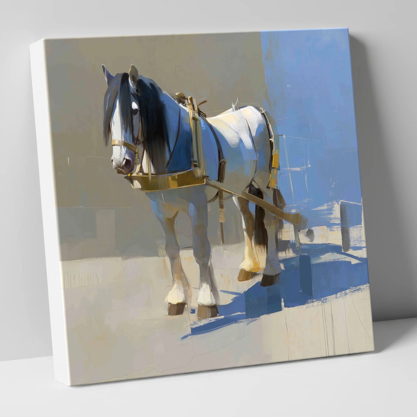 Dignity in the Shade working horse canvas wall art