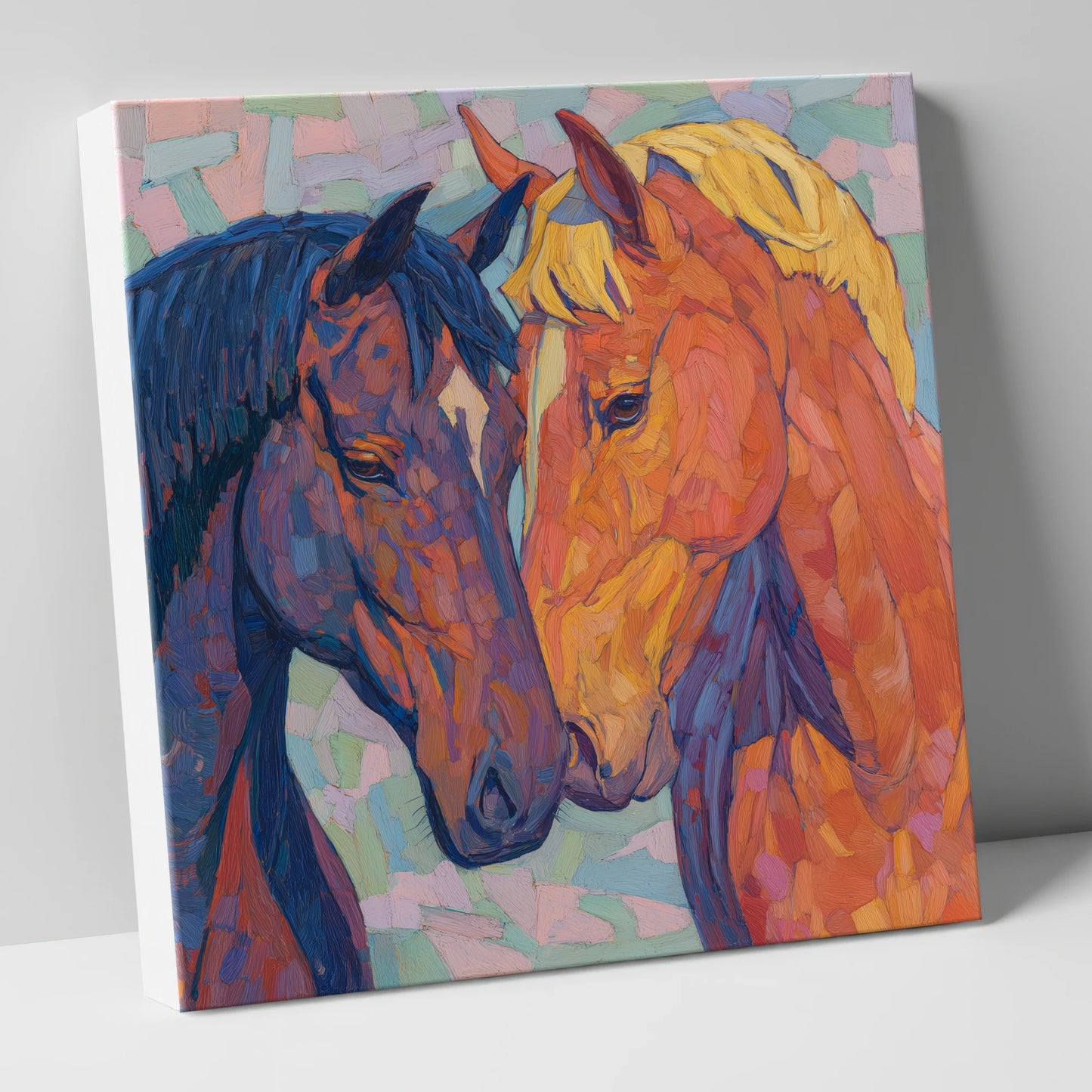 Kindred Spirits horse portrait canvas wall art