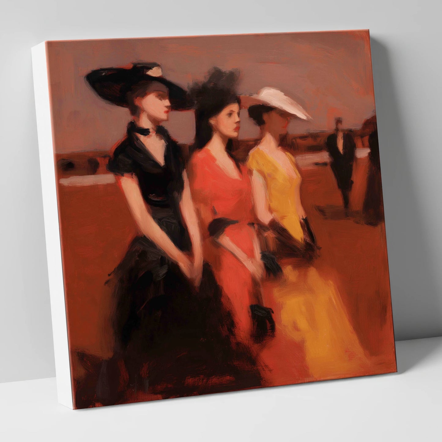 Trackside Elegance racing horse canvas wall art