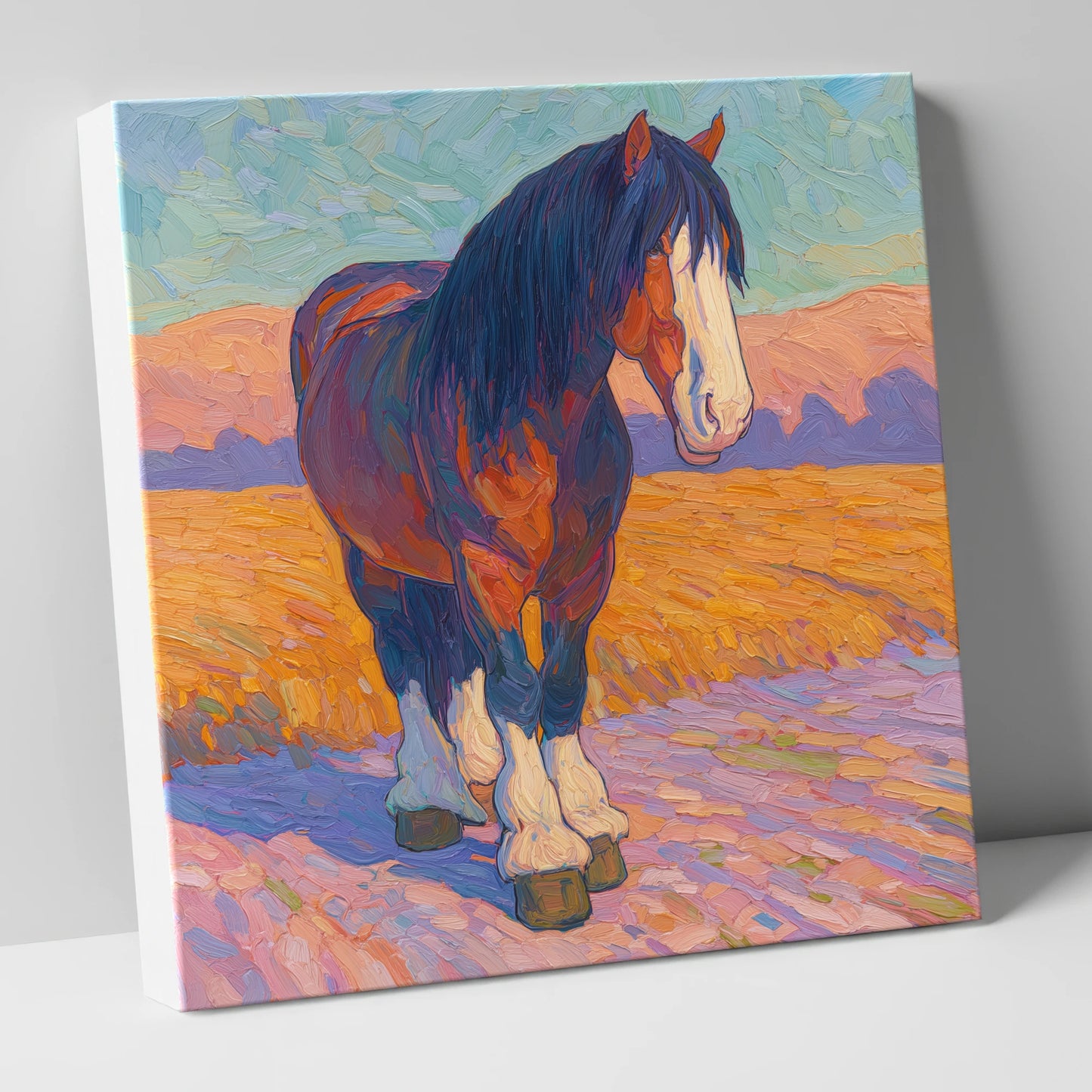 Vivid Heavy Horse horse breed canvas wall art