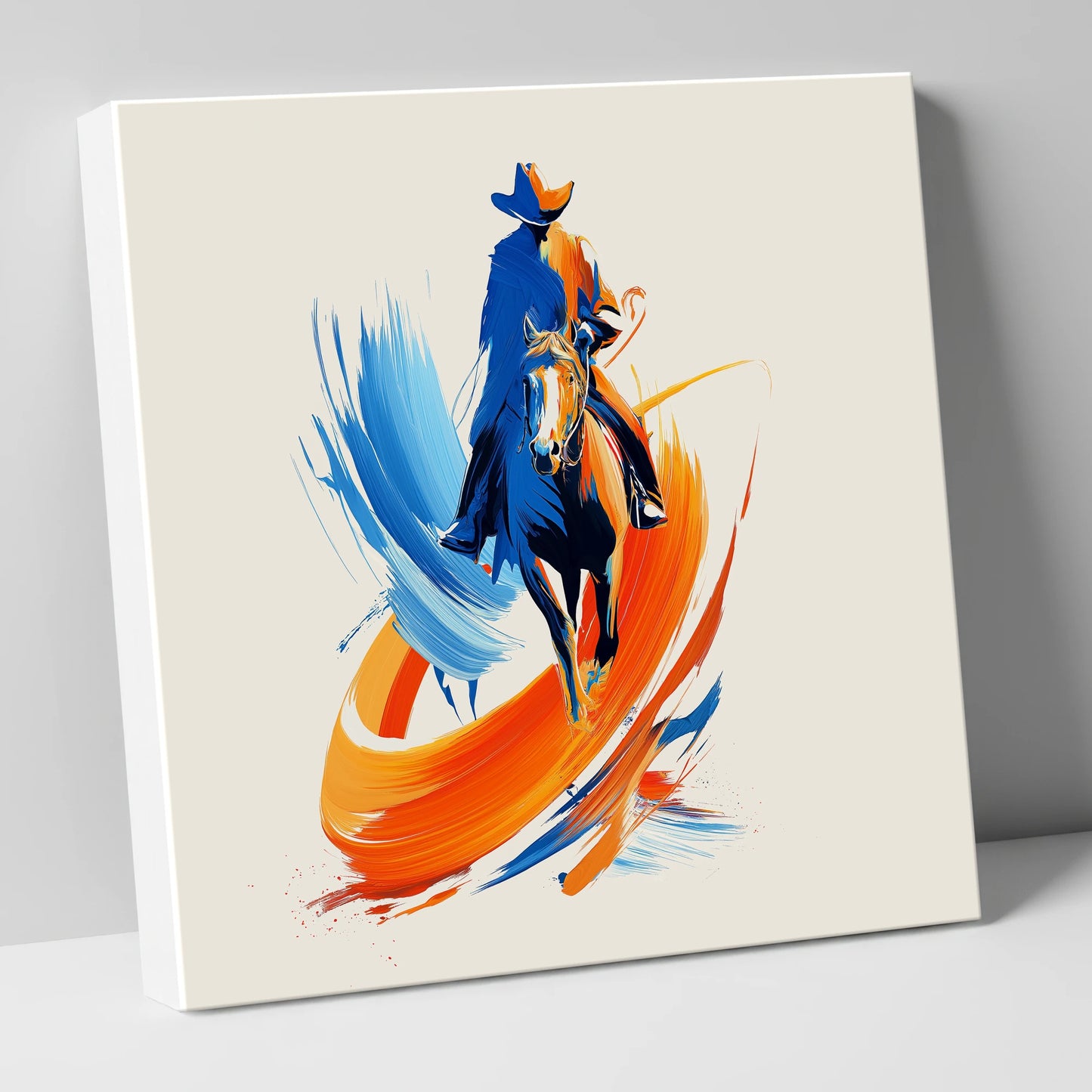 Riding the Painted Wind western horse canvas wall art
