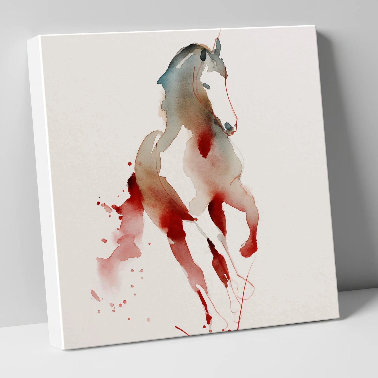 Visceral Dressage Form dressage horse canvas wall art