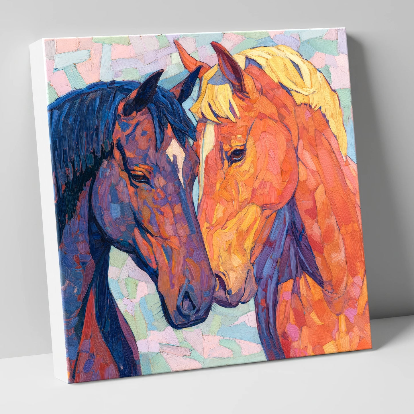 Kindred Spirits horse portrait canvas wall art