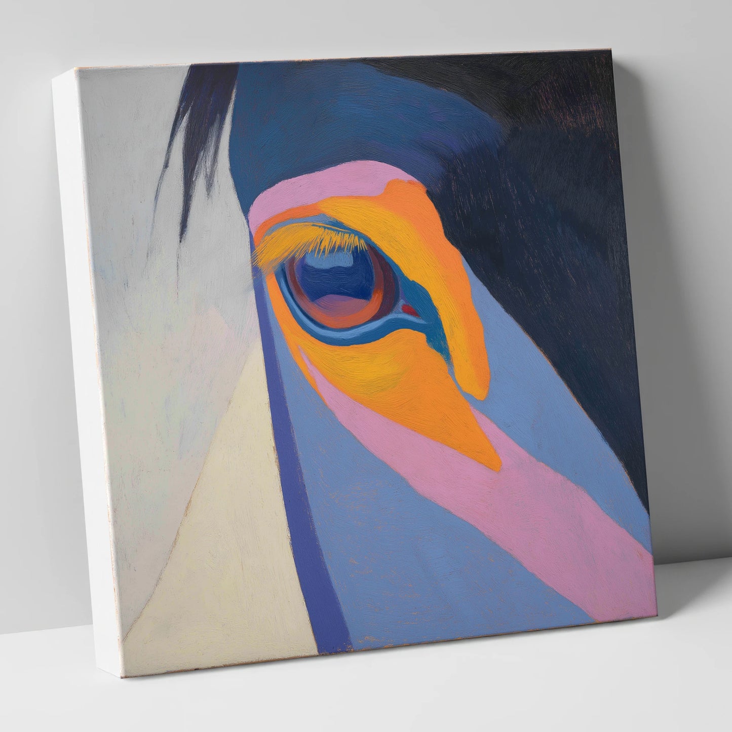 Chromatic Vision horse portrait canvas wall art