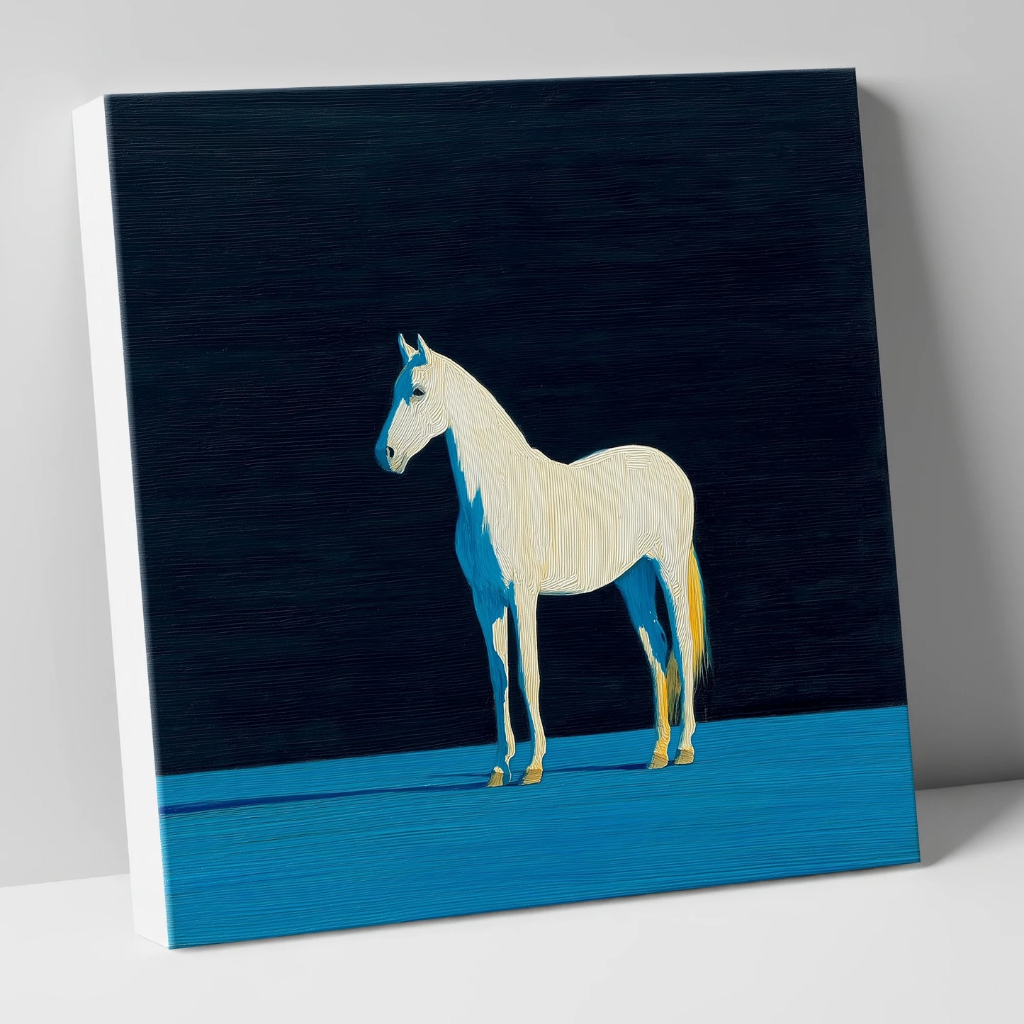 Azure Shadow Equine horse breed canvas wall art
