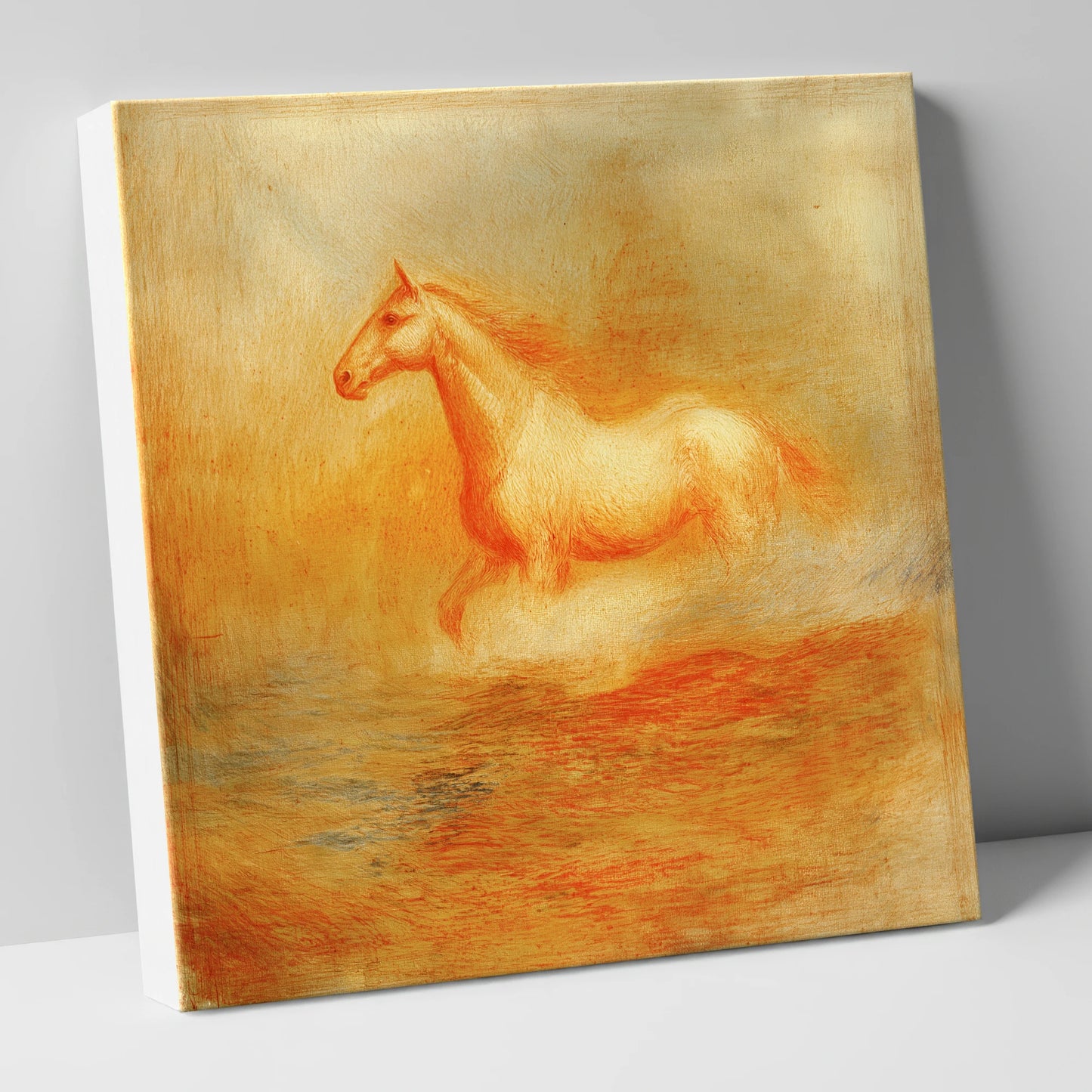 The Ethereal Canter wild horses canvas wall art