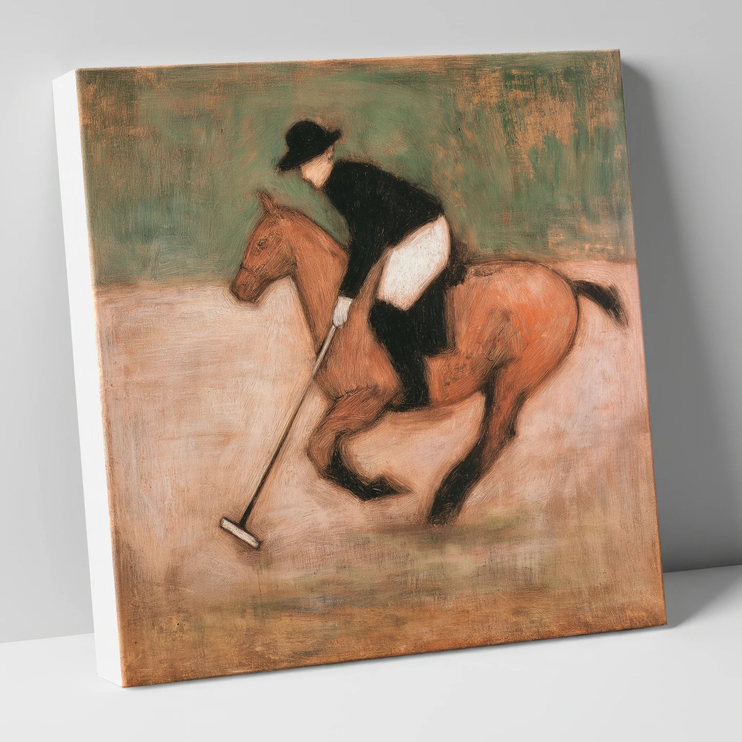 Polo at the Canter polo horse canvas wall art