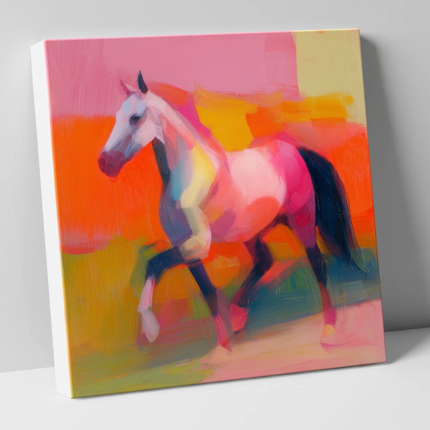 Vivid Equine Stride horse breed canvas wall art