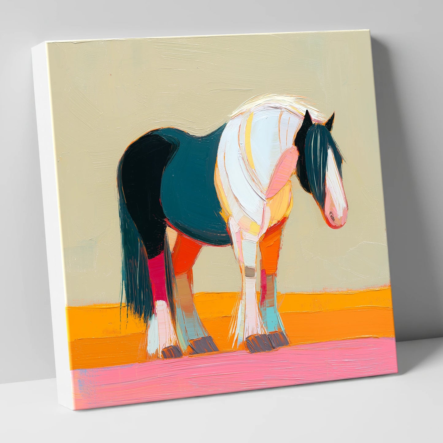 Vivid Spirit of the Cob working horse canvas wall art