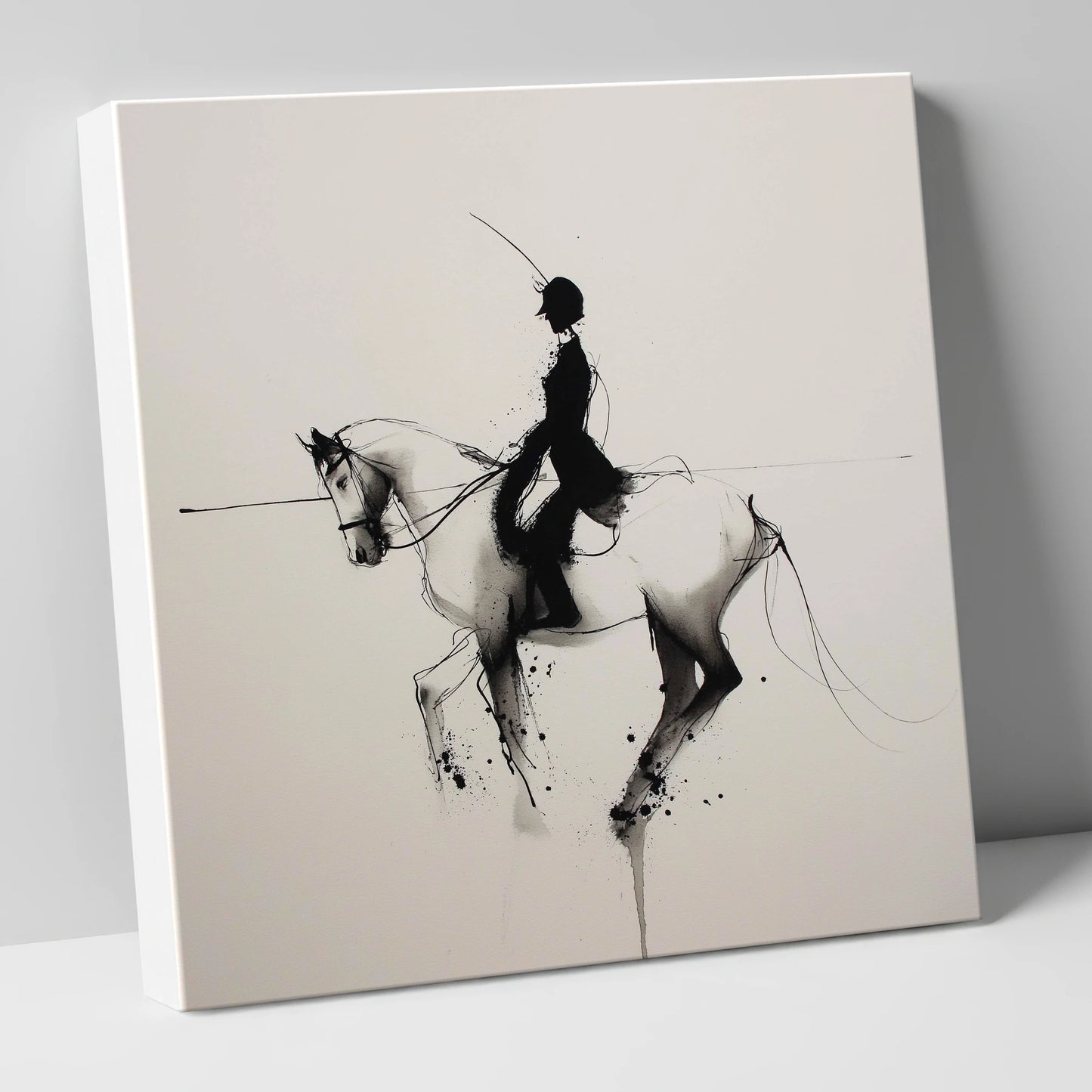 Ethereal Dressage Harmony dressage horse canvas wall art