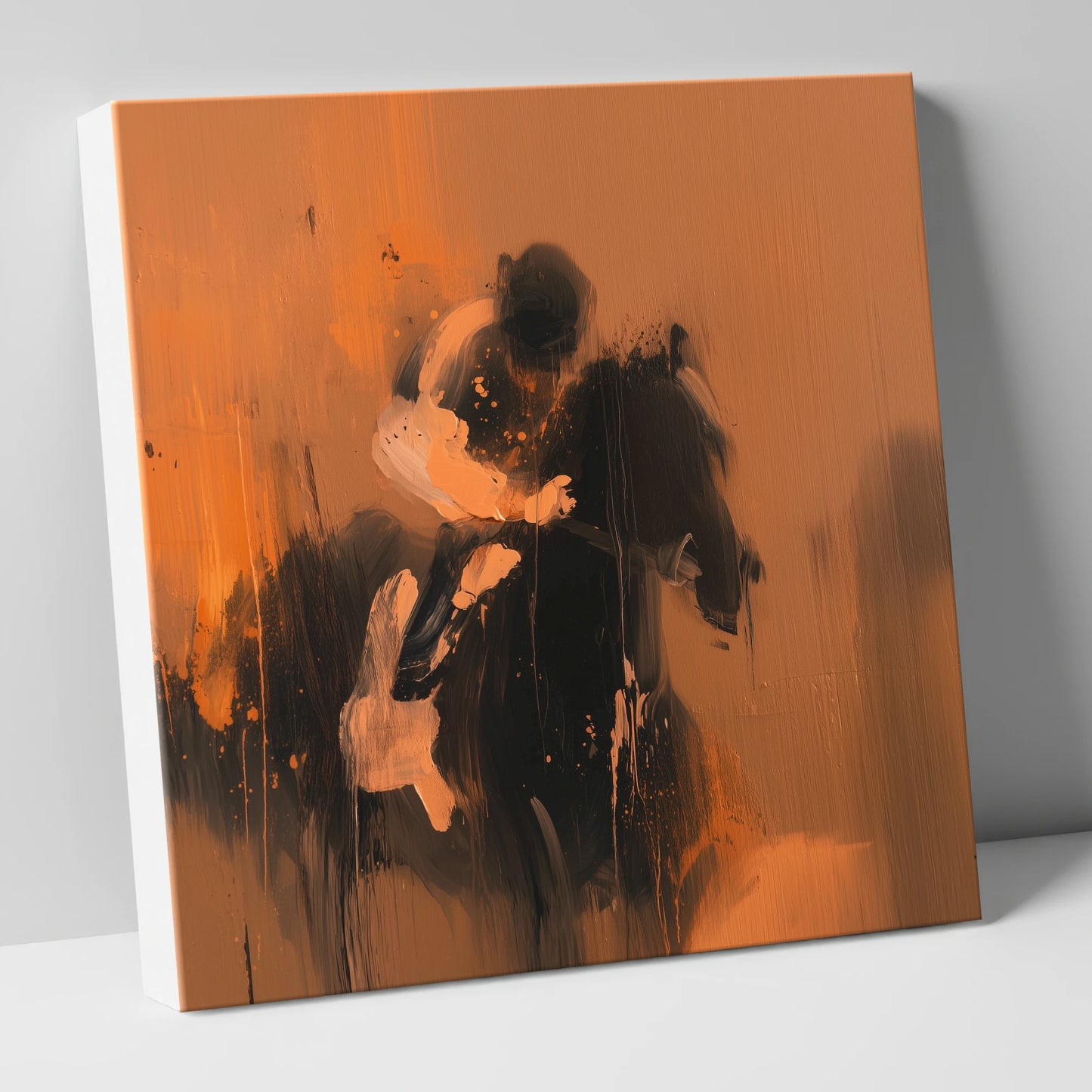 Through the Amber Dust racing horse canvas wall art