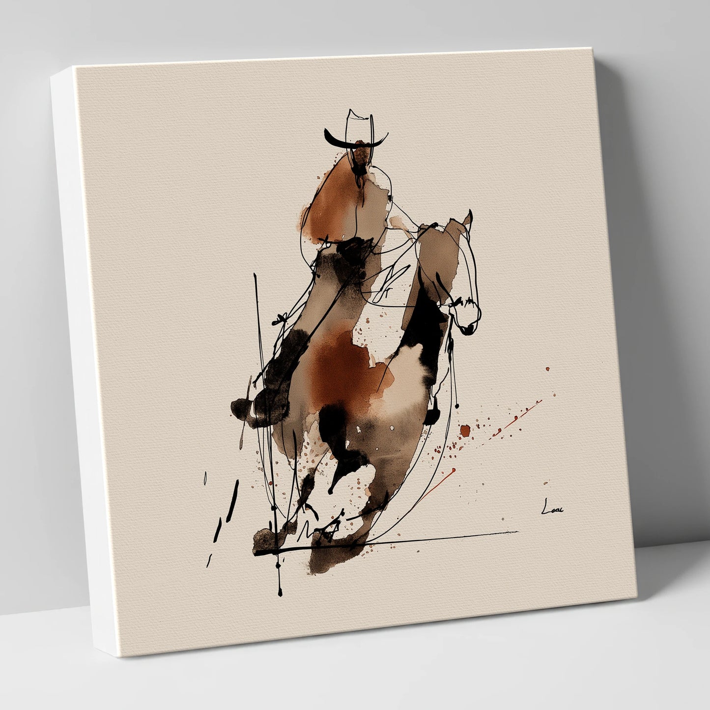 Western Momentum western horse canvas wall art