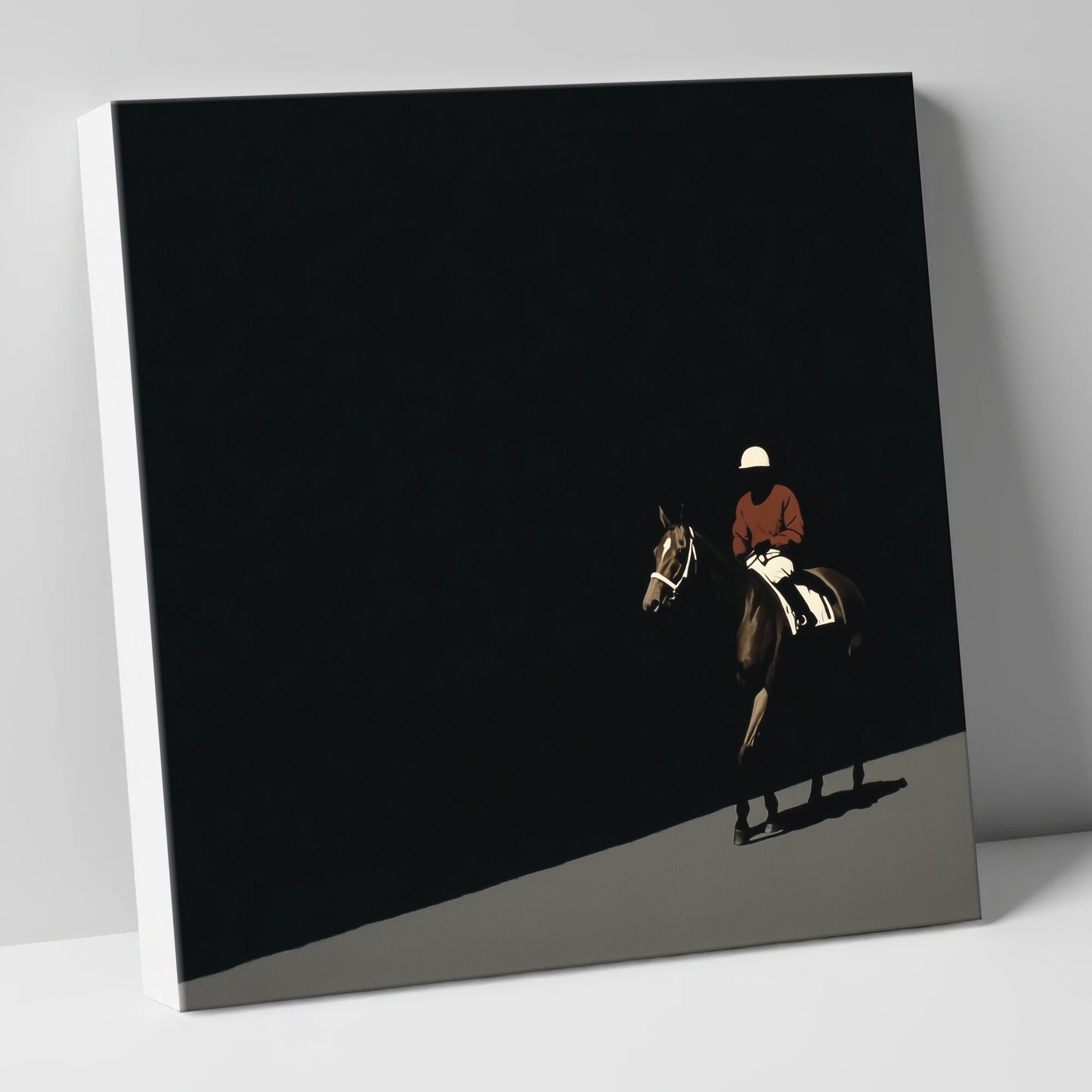 Before the Start racing horse canvas wall art