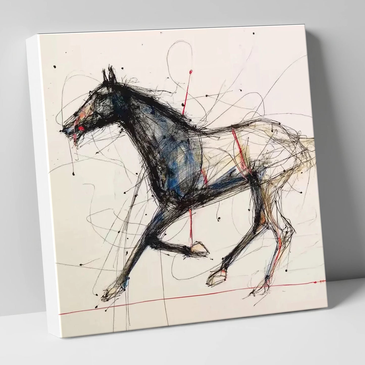 Racing Pulse racing horse canvas wall art