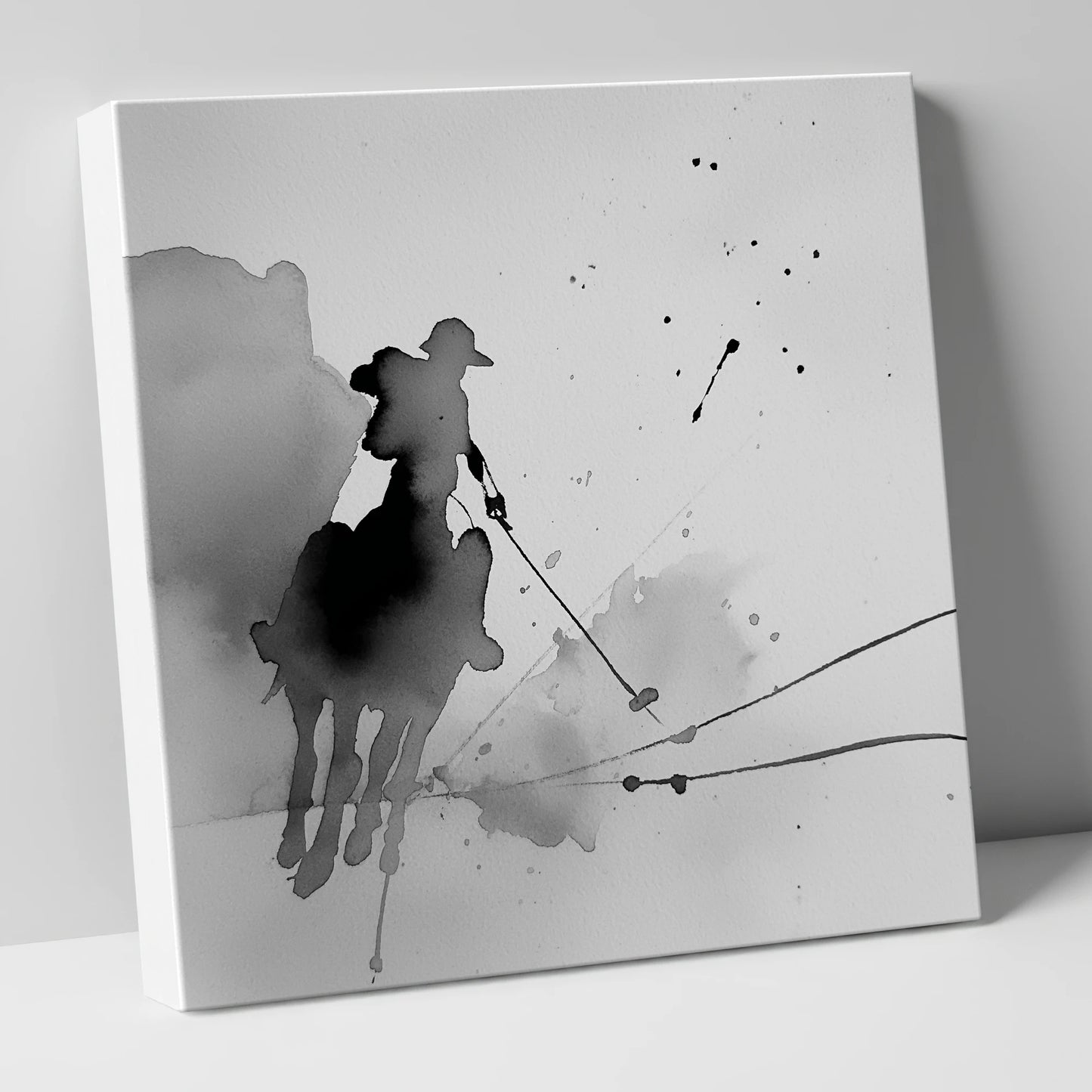 Dynamic Polo Strike polo horse canvas wall art