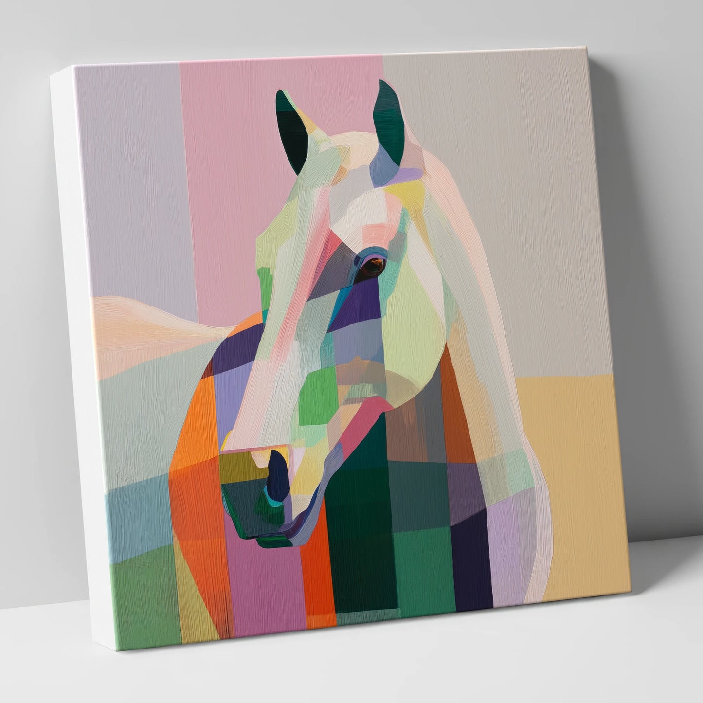 Prismatic Equine Portrait horse portrait canvas wall art