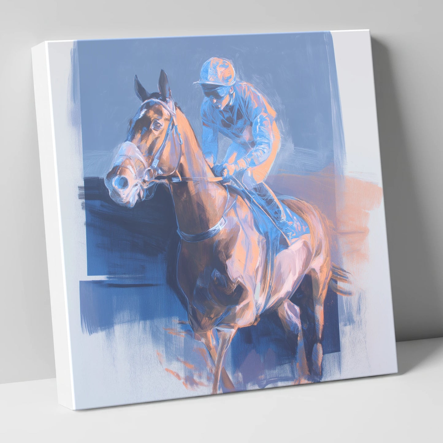 Quiet Anticipation racing horse canvas wall art