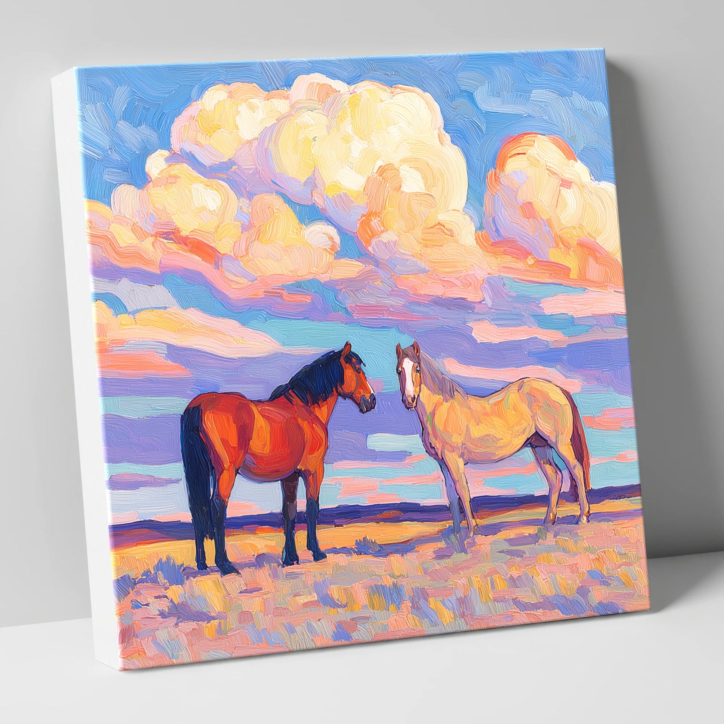 Under Painted Skies horse landscape canvas wall art