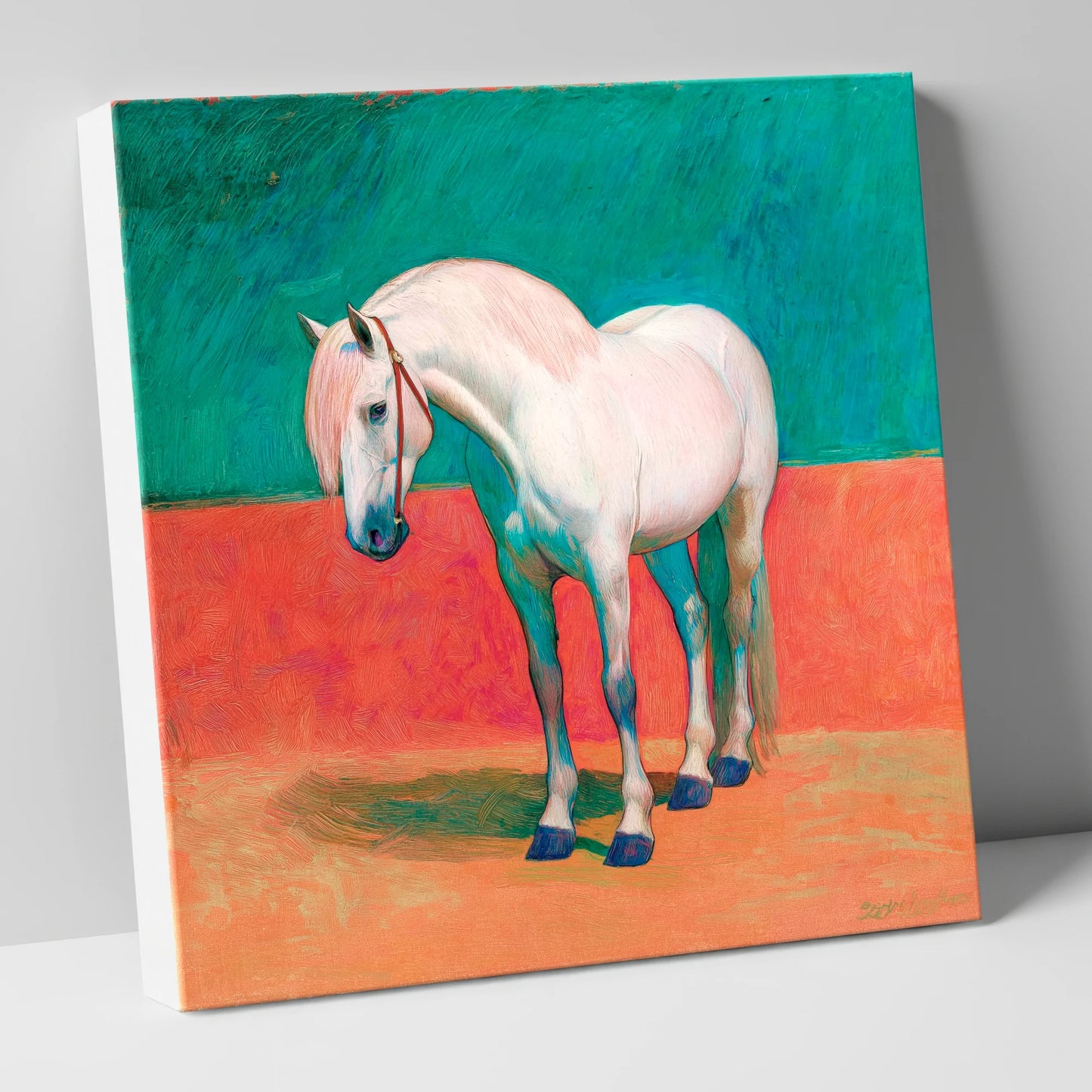 The Painted Grey horse breed canvas wall art