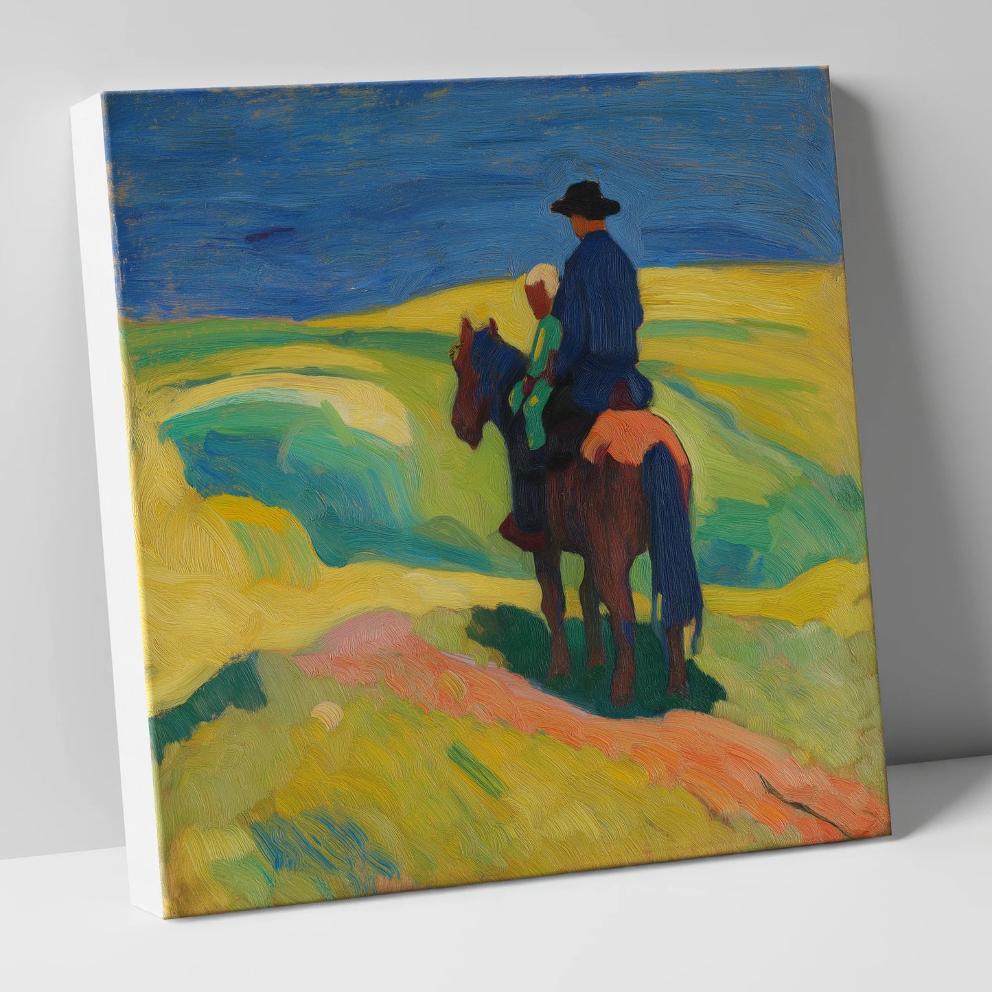 A Shared Horizon horse & rider canvas wall art