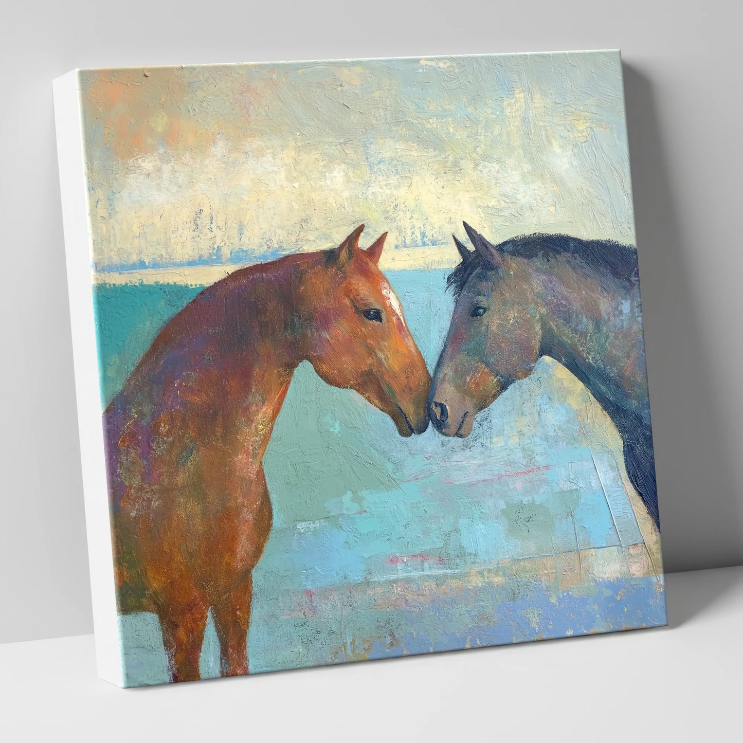 Kindred Spirits horse portrait canvas wall art