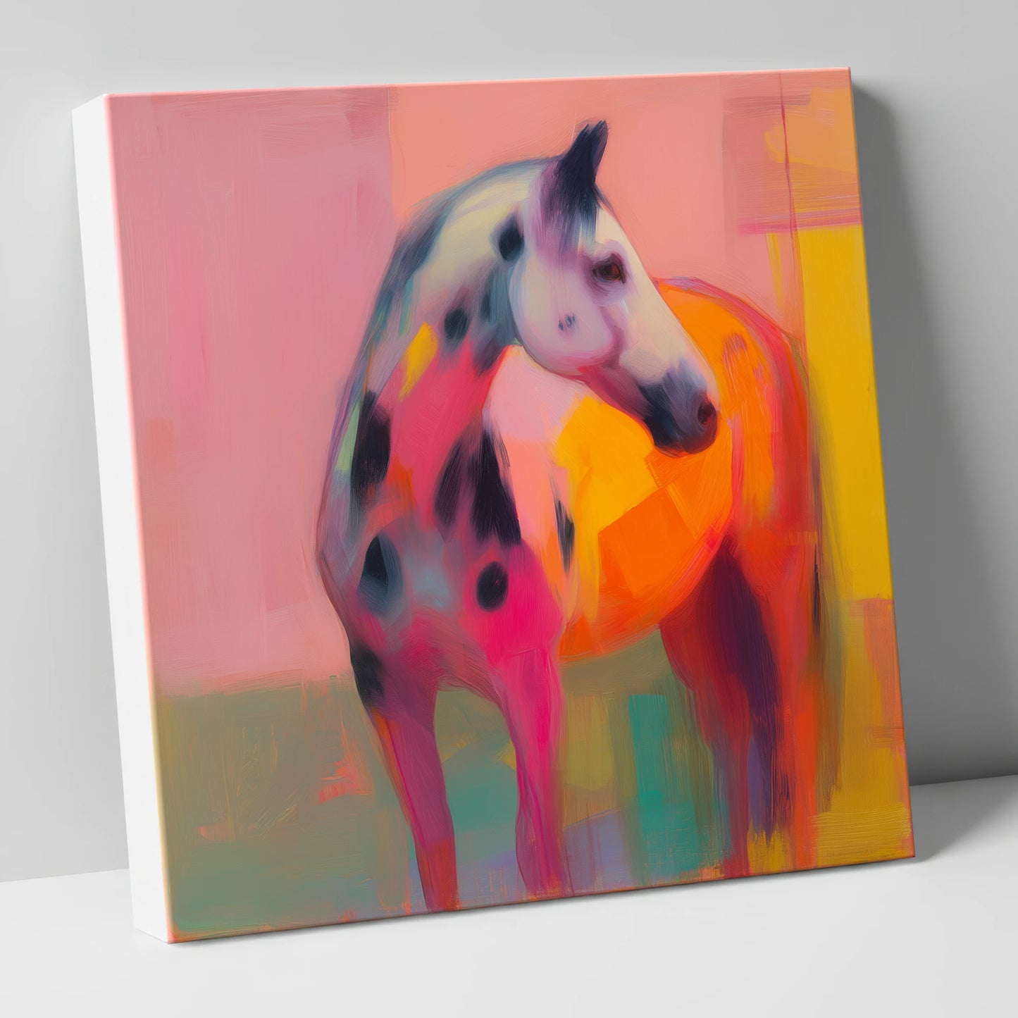 Vibrant Appaloosa horse breed canvas wall art