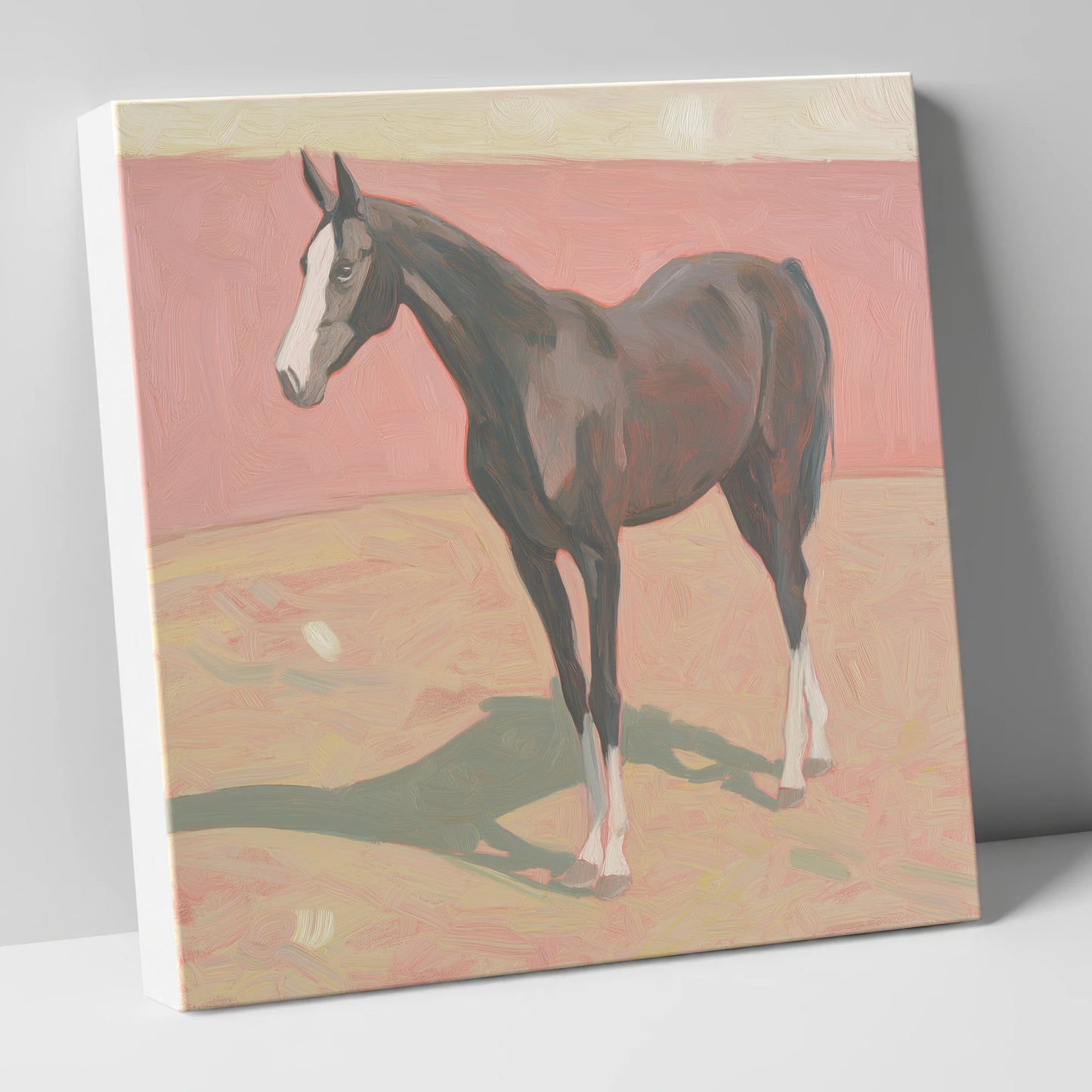 Quiet Grace in Pastel horse breed canvas wall art