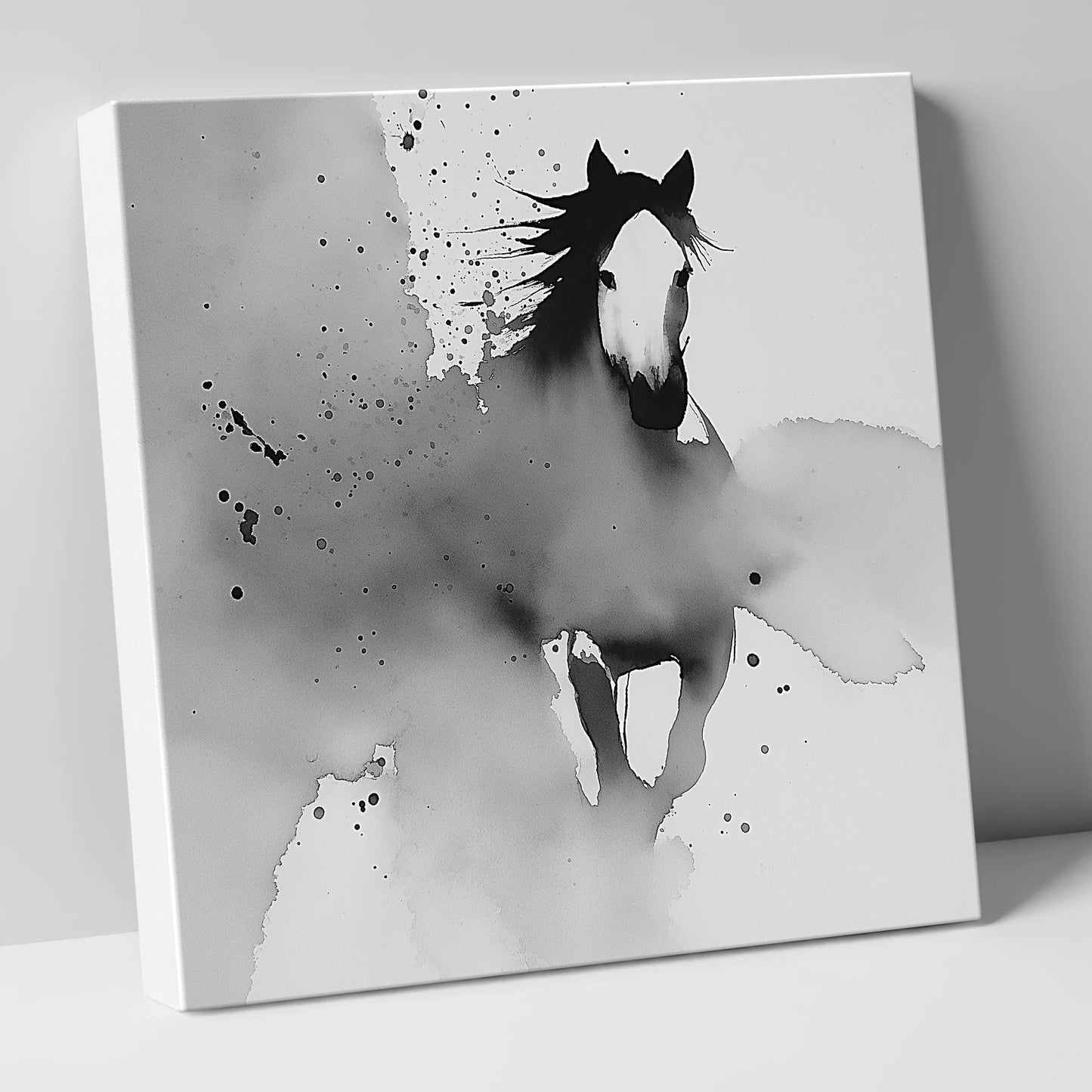 Emerging Spirit horse portrait canvas wall art