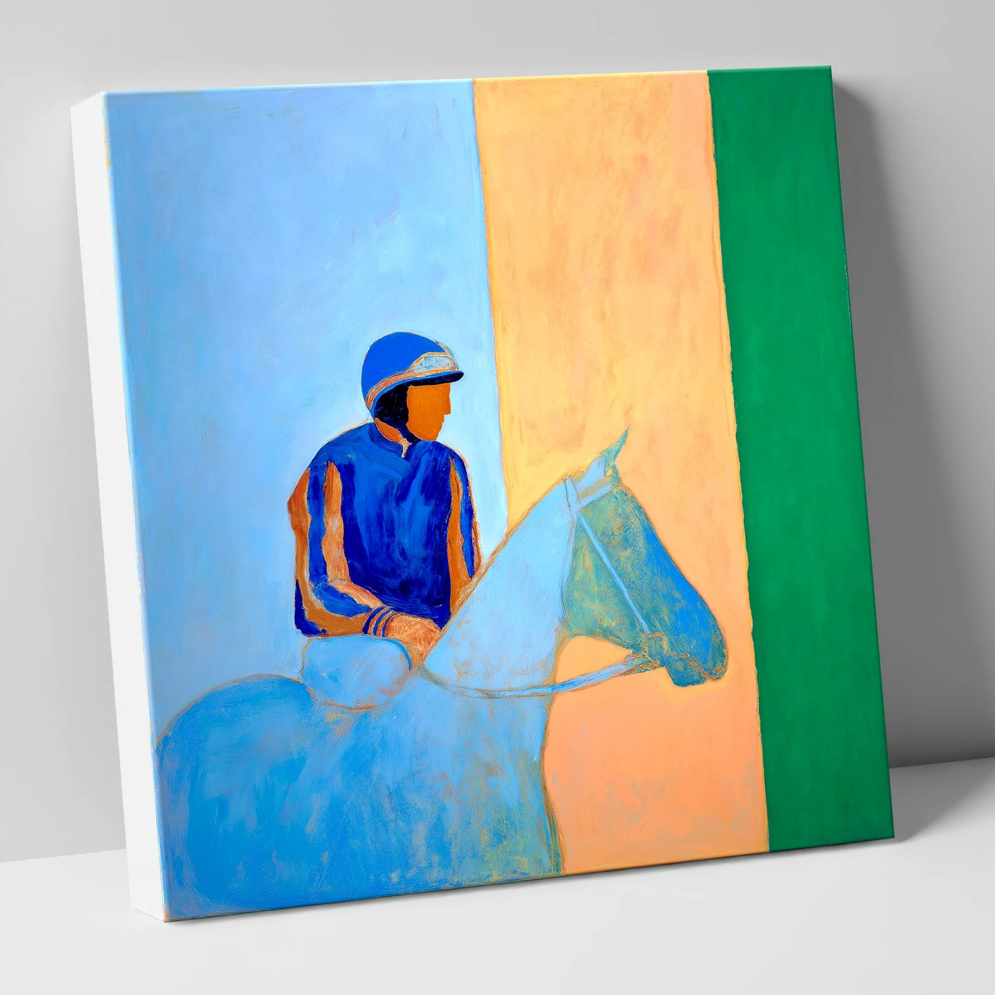 Paddock Serenity racing horse canvas wall art