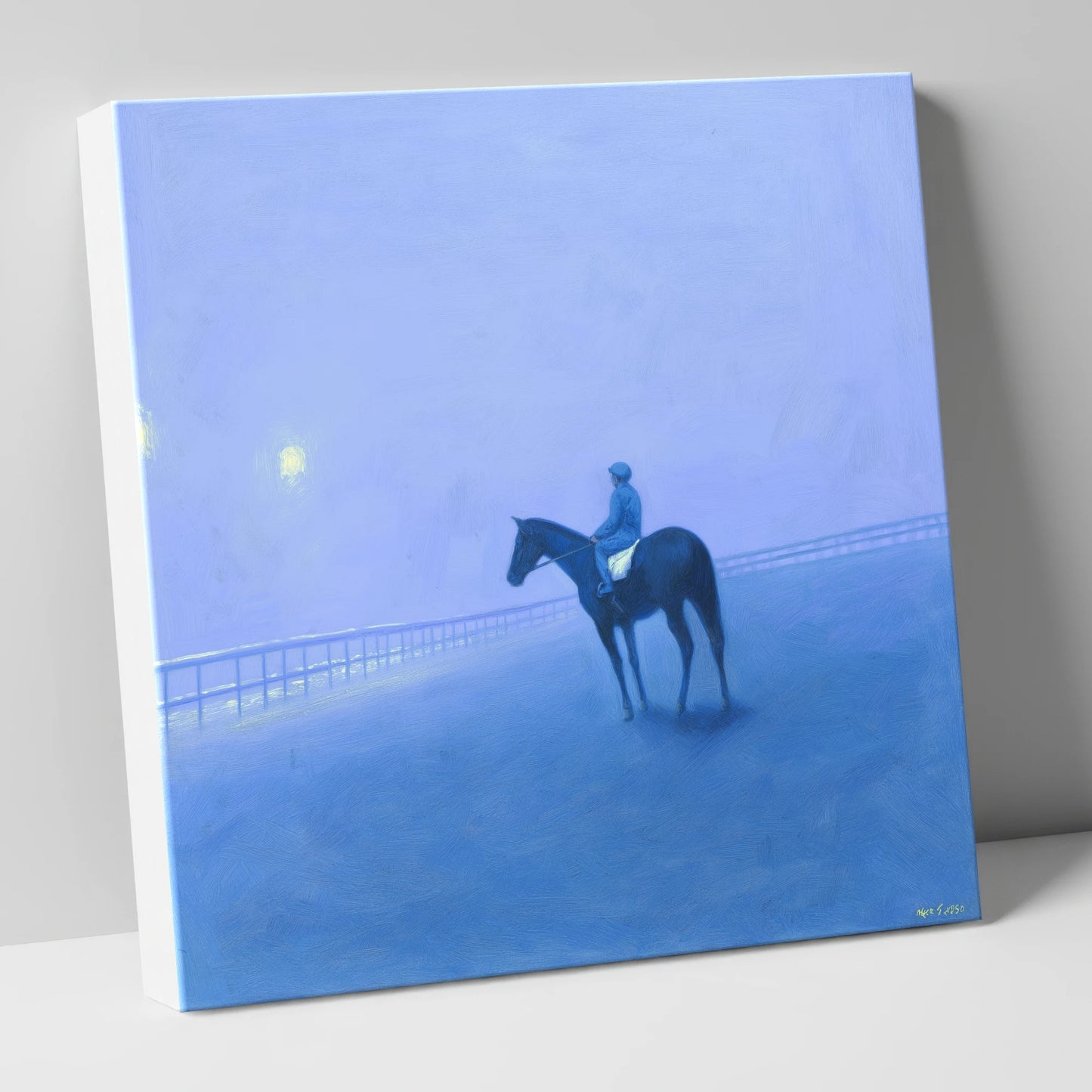 Dawn on the Gallops racing horse canvas wall art