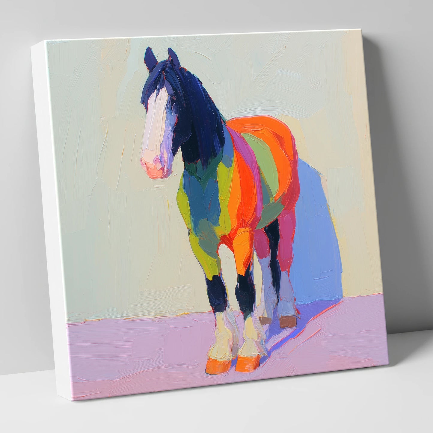 Chromatic Draught Horse horse breed canvas wall art