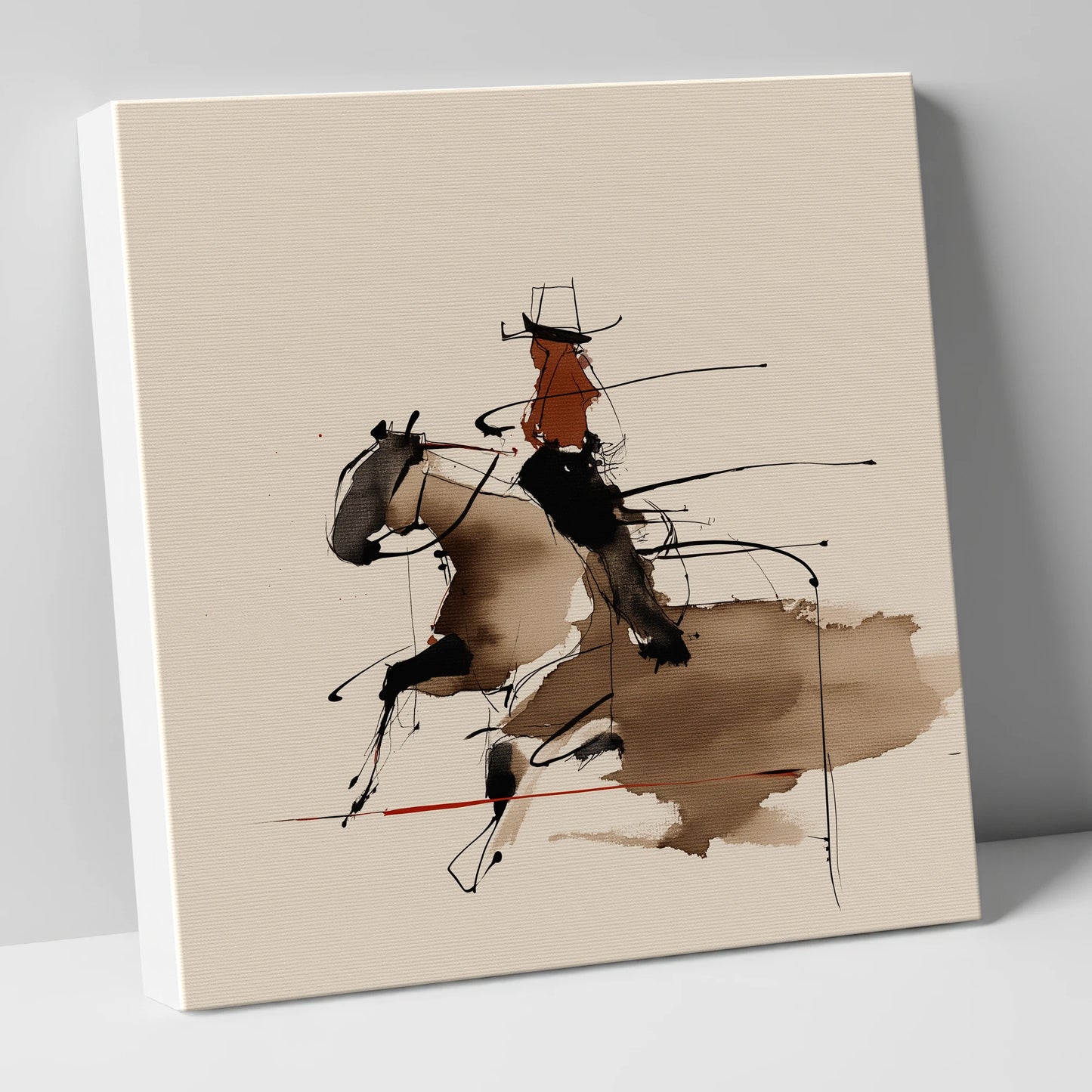 Fluid Western Motion western horse canvas wall art