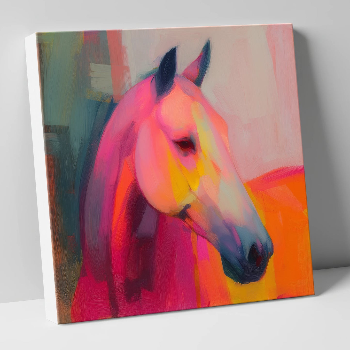 Radiant Equine Spirit horse portrait canvas wall art