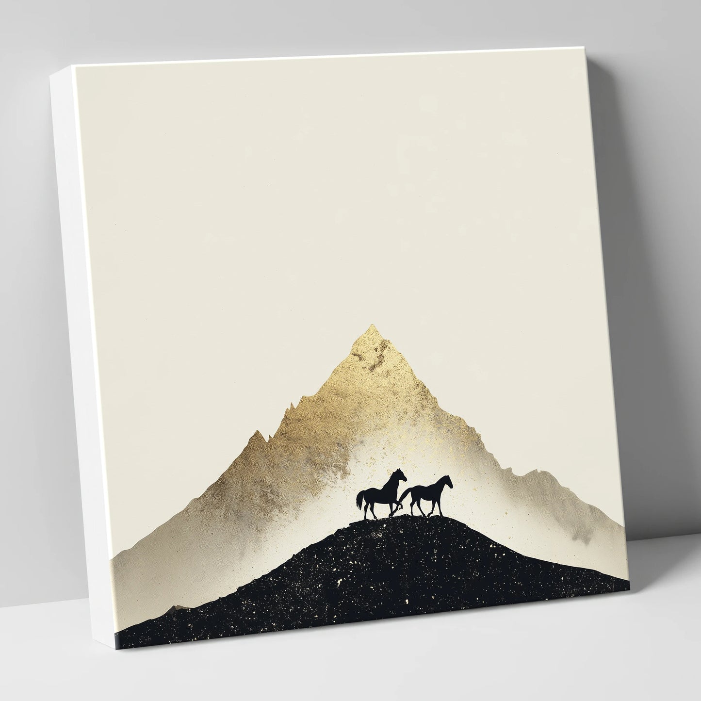 The Golden Trail horse landscape canvas wall art